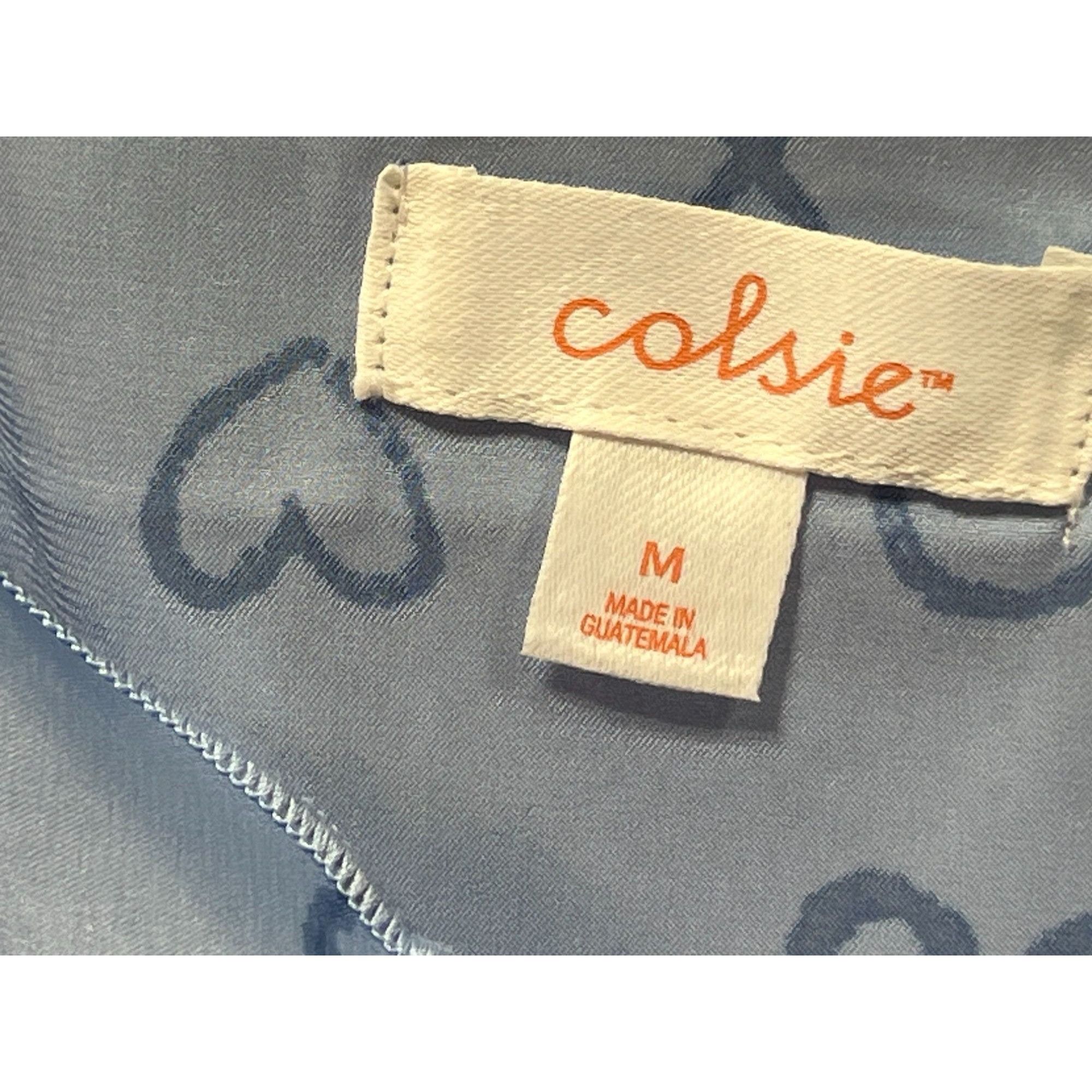 Other Colsie - Women's Satin Pajama Tank Top - Light Blue - Medium Size M / US 6-8 / IT 42-44 - 10 Thumbnail