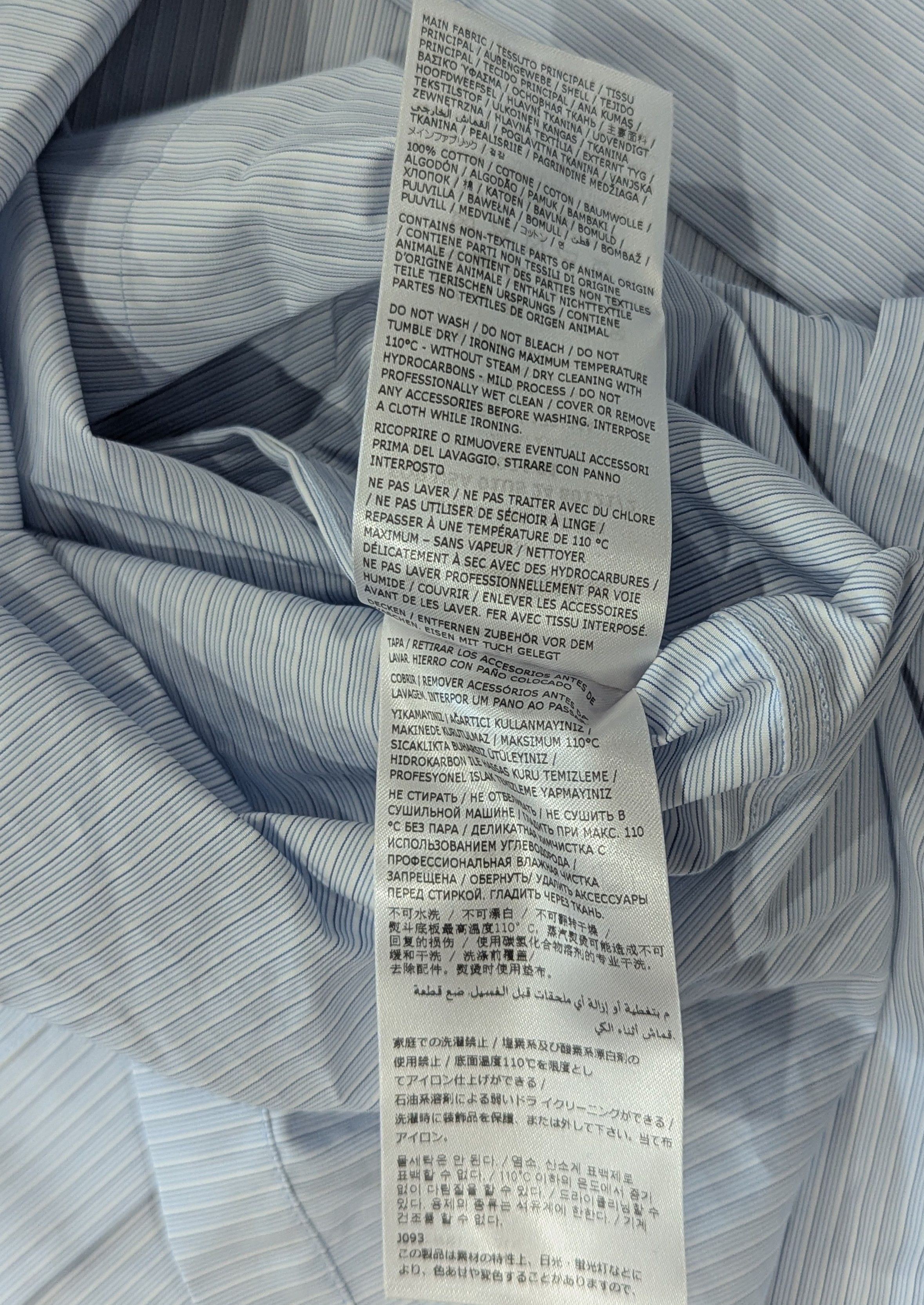 Jil Sander JIL SANDER Friday A.M Button Up Shirt Blue Fly 40 US Medium Size US M / EU 48-50 / 2 - 6 Thumbnail