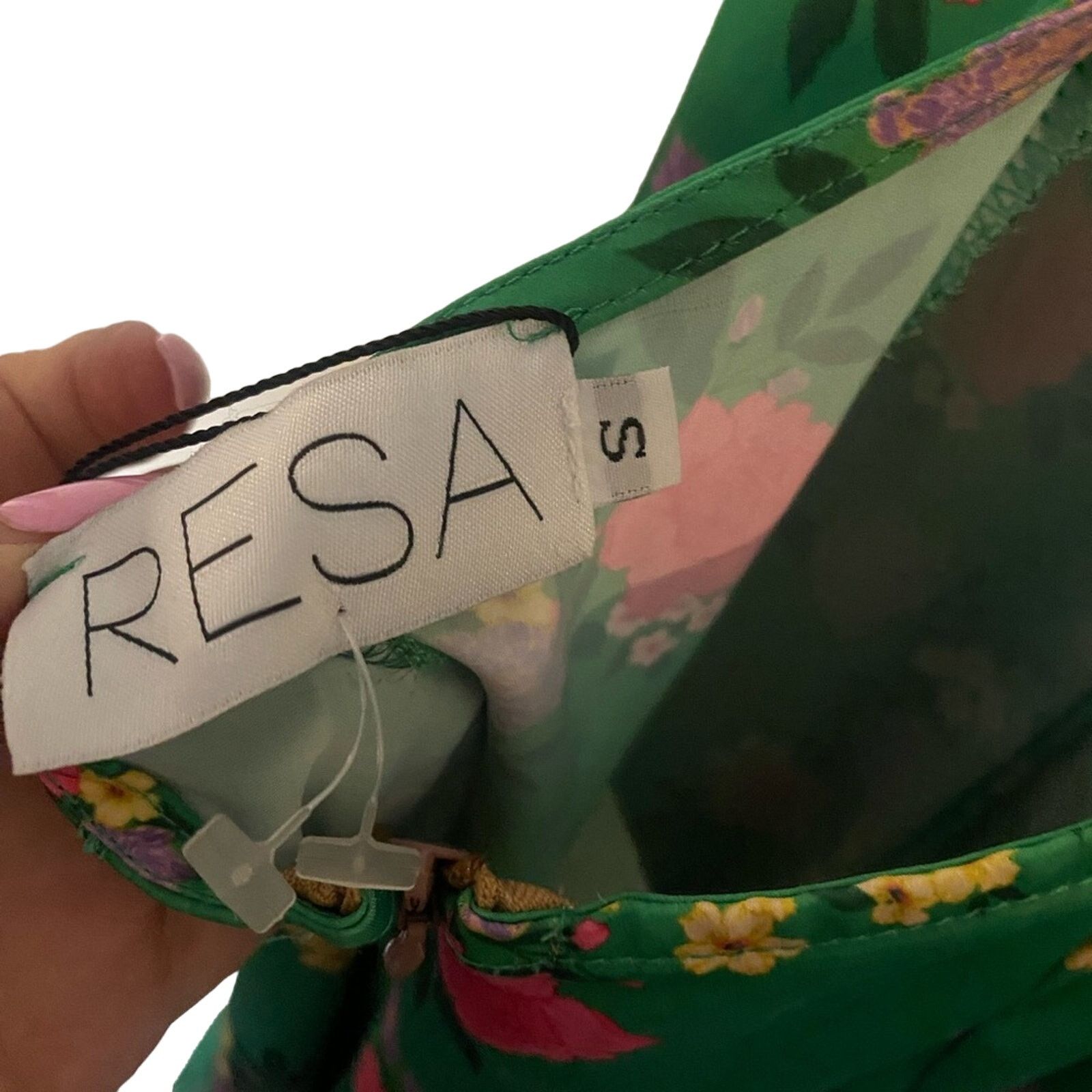 REVOLVE RESA Jilly Jumpsuit in Green Floral S Size 26" / US 2 / IT 38 - 8 Thumbnail