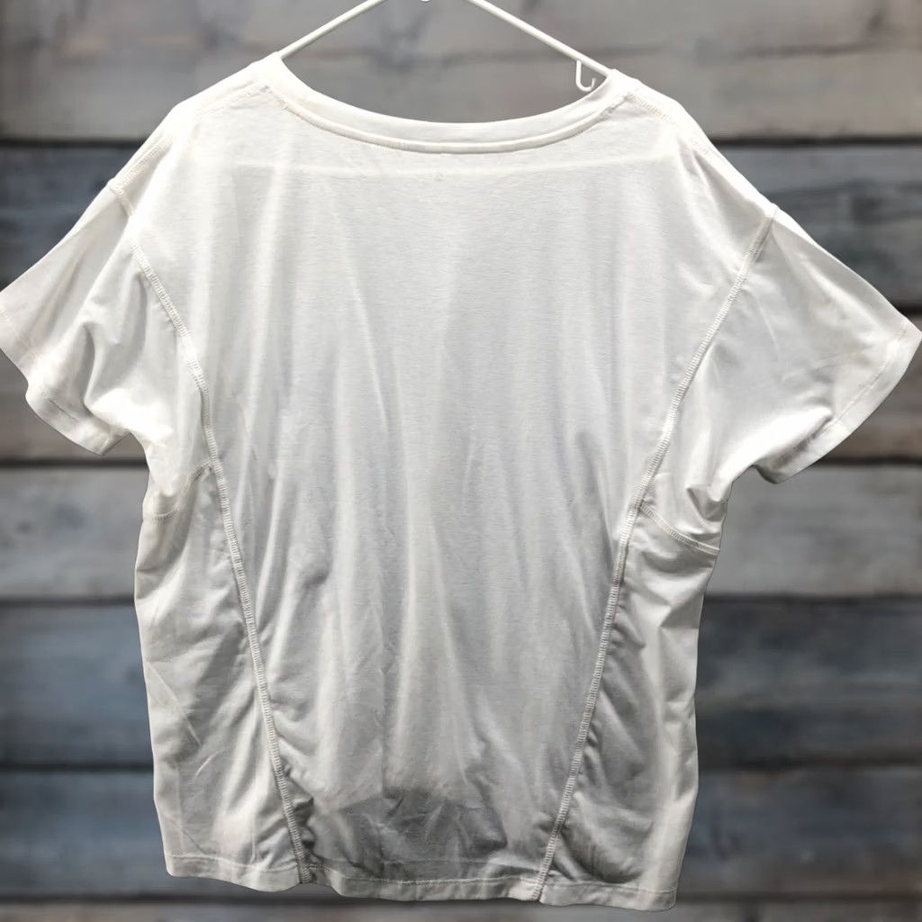 Lou & Grey Lou & Grey Shirt Womens S White Oversized Short Sleeve Crewneck Active Crew Size S / US 4 / IT 40 - 1 Thumbnail