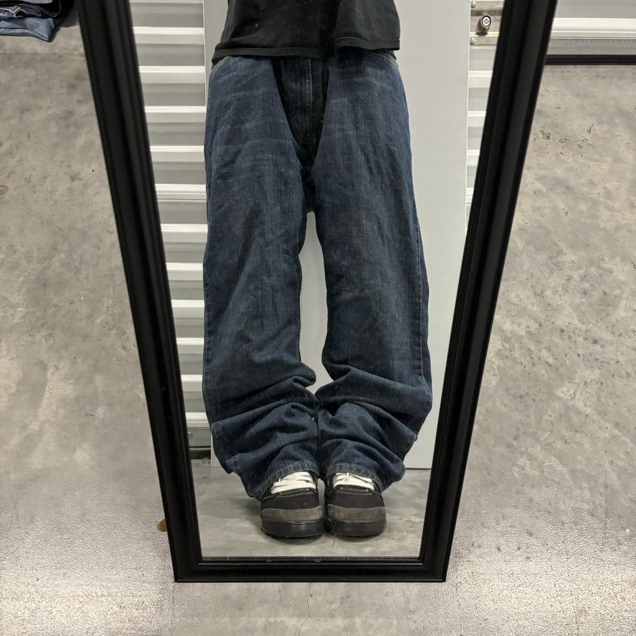 Levi's × Vintage Crazy Vintage Y2K/2000s Baggy Levi’s Dark Wash Skater Grunge Denim Jeans! Size US 38 / EU 54 - 1 Thumbnail