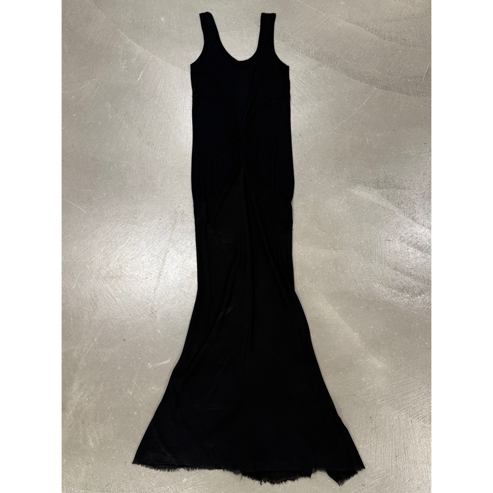 Rick Owens S/S2008 Rick Owens "Creatch" ruched maxi dress Size S / US 4 / IT 40 - 3 Thumbnail