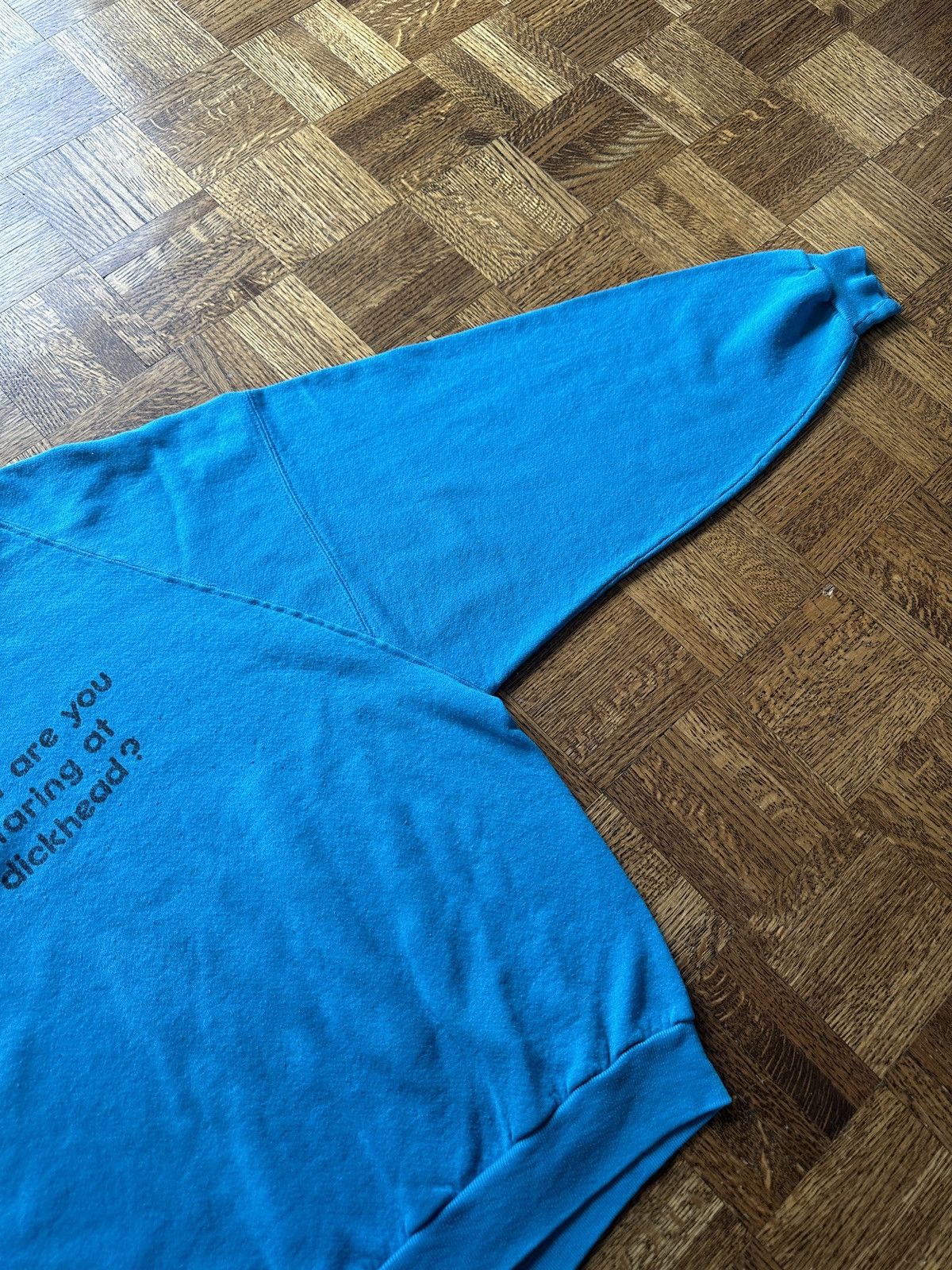 Russell Athletic Vintage 80s "What are you Staring at Dickhead" Sweatshirt Size US XL / EU 56 / 4 - 5 Thumbnail