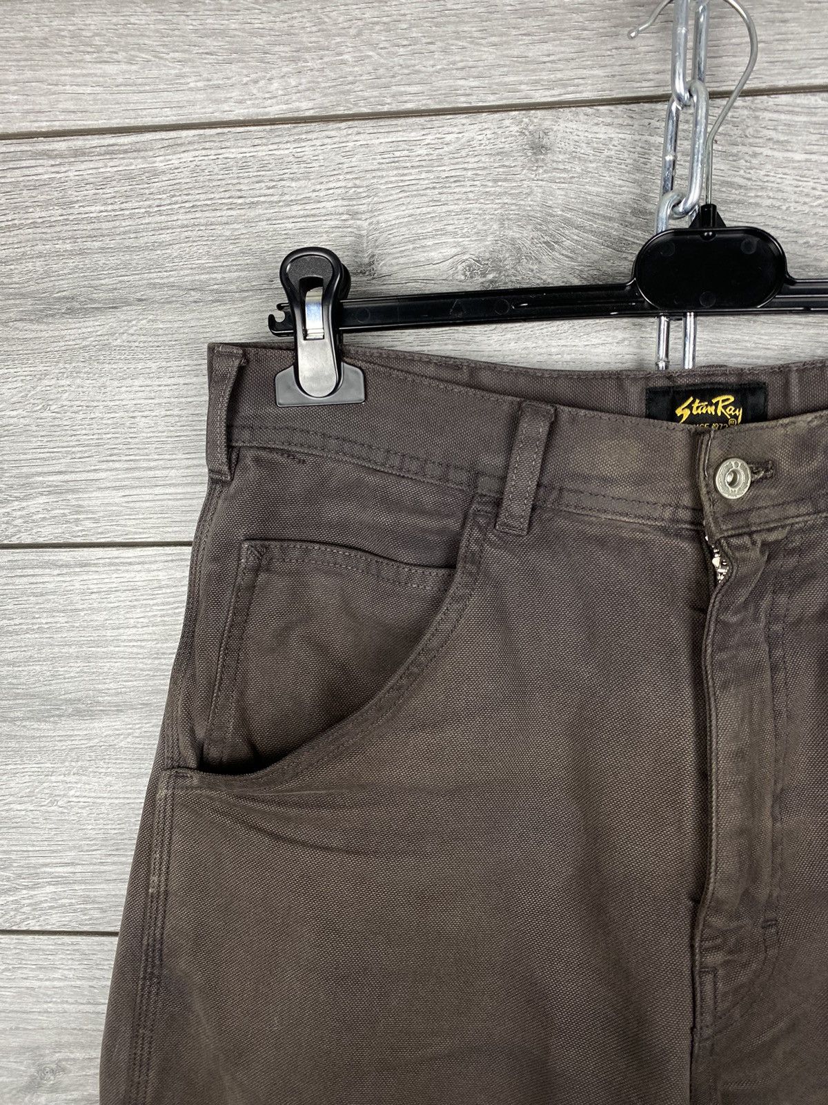 Stan Ray Vintage Faded Stan Ray Carpenter Brown Baggy Jeans Size US 31 - 2 Thumbnail