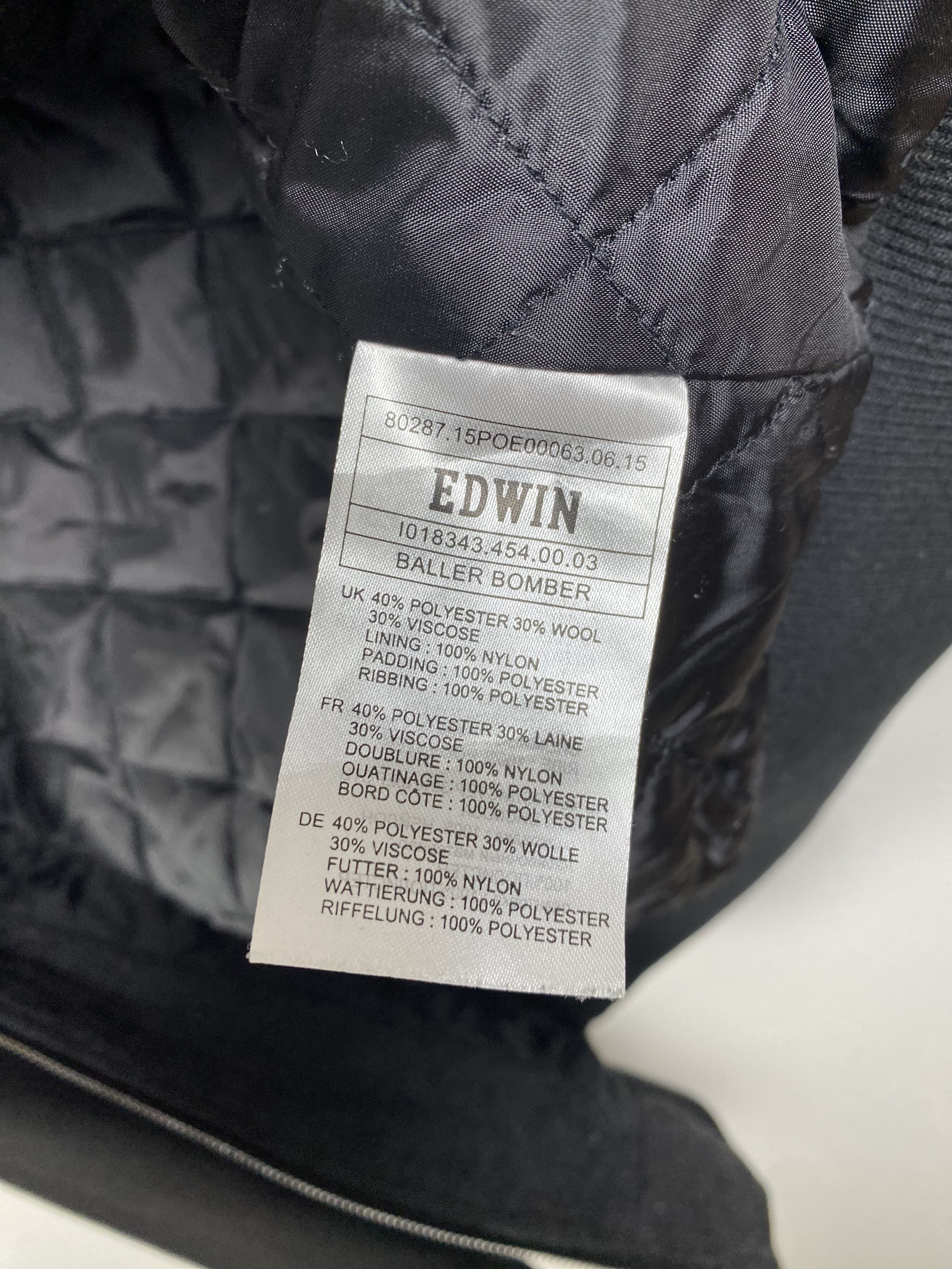 Edwin Edwin Japan Men Wool Bomber Jacket Size S Size US S / EU 44-46 / 1 - 11 Thumbnail