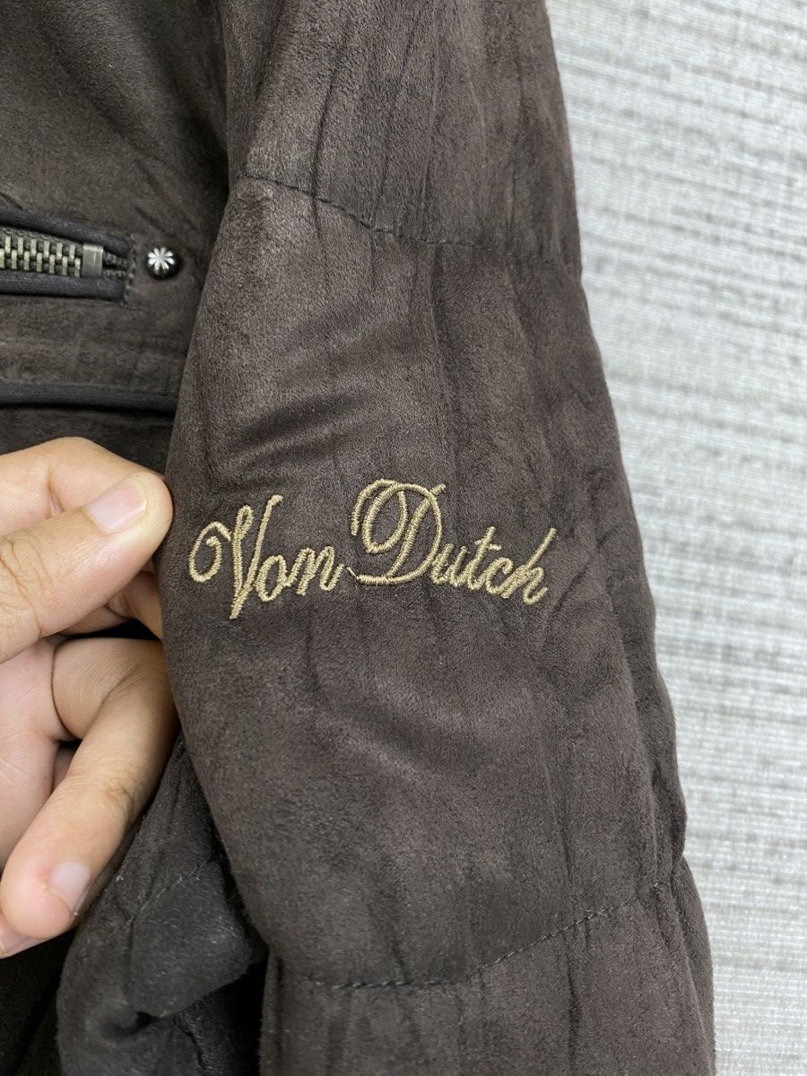 14th Addiction × Vintage × Von Dutch Vintage Von Dutch Brown Puffer Down Zipper Jacket Size US M / EU 48-50 / 2 - 8 Thumbnail