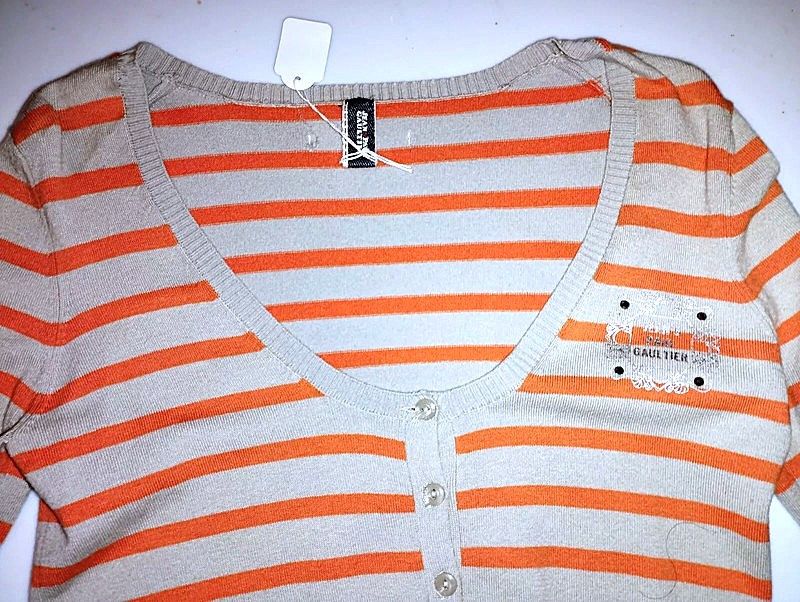 Jean Paul Gaultier Jean Paul Gaultier Gilet Bayadere TS/M Size S / US 4 / IT 40 - 7 Thumbnail