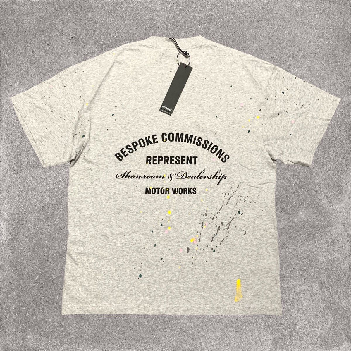Represent Clo. Represent Small Bespoke Commissions Grey Tee Paint Splatter Size US S / EU 44-46 / 1 - 1 Thumbnail