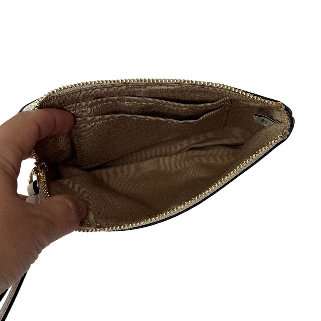 Coach Coach Corner Zip Wristlet with Swan Print Small Clutch Purse Size ONE SIZE - 4 Thumbnail