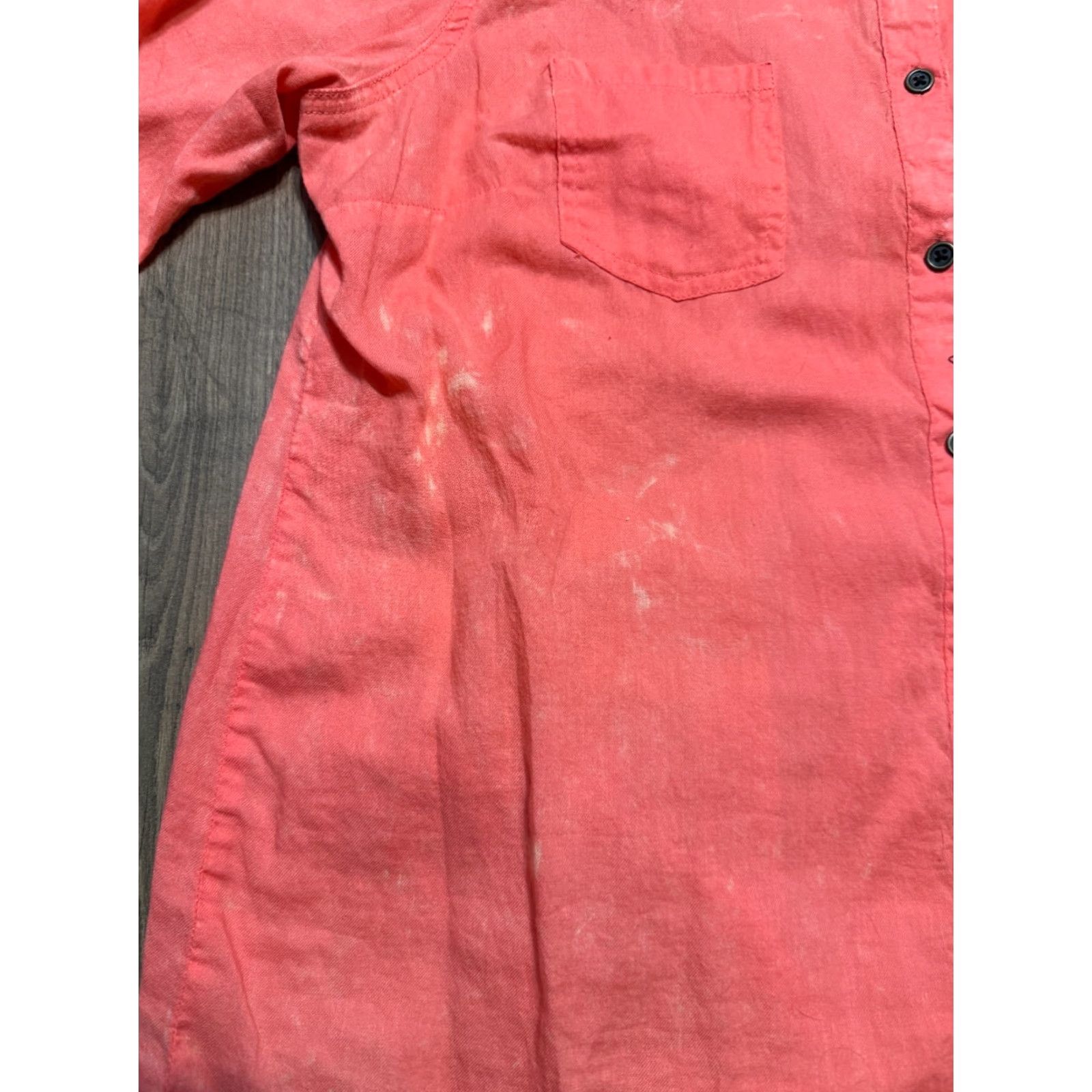 Vintage ALC Shirt Women's Large Orange Long Sleeve Button Up Shirt Size L / US 10 / IT 46 - 5 Thumbnail