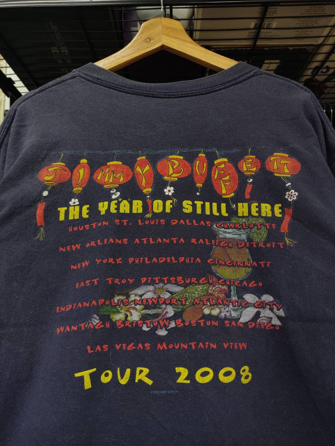 Band Tees Vtg 00's Jimmy Buffett The Year Of Still Here Tour T-Shirt Size US XL / EU 56 / 4 - 8 Thumbnail