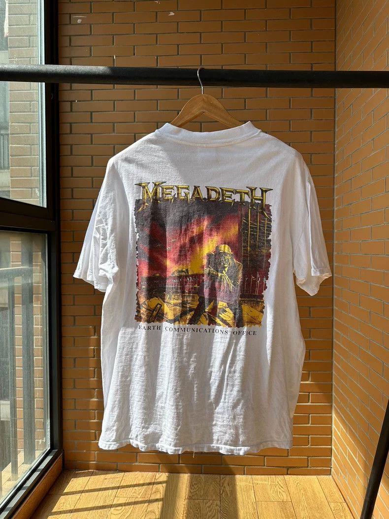 Vintage VintageTee 1991 Hard Rock Megadeth Heavy Metal Band 2505-Ne Size US XL / EU 56 / 4 - 1 Thumbnail