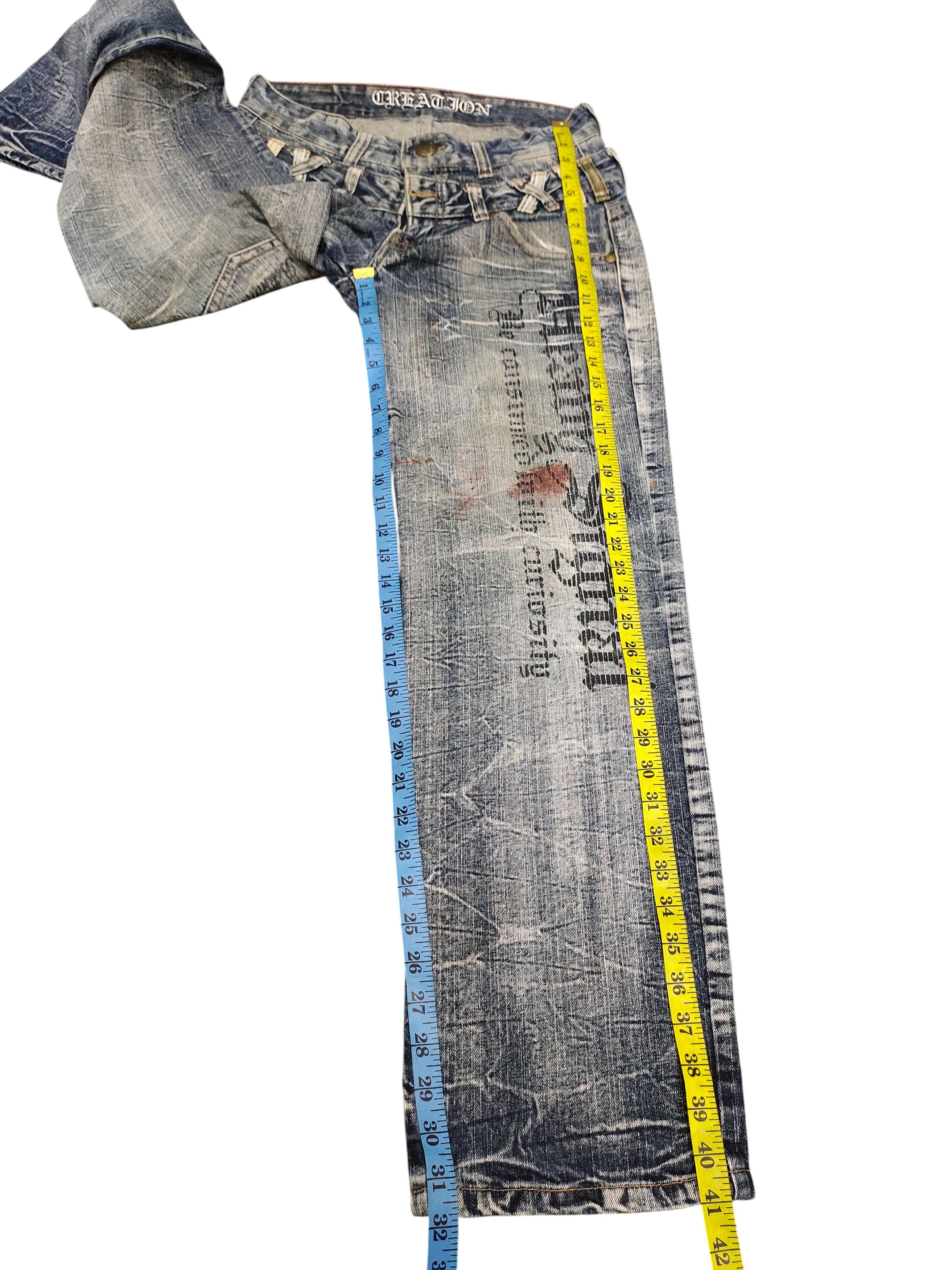 Undercover Creation Japan Double Waist Patchwork Clawmark Distress Jean Size US 32 / EU 48 - 15 Thumbnail