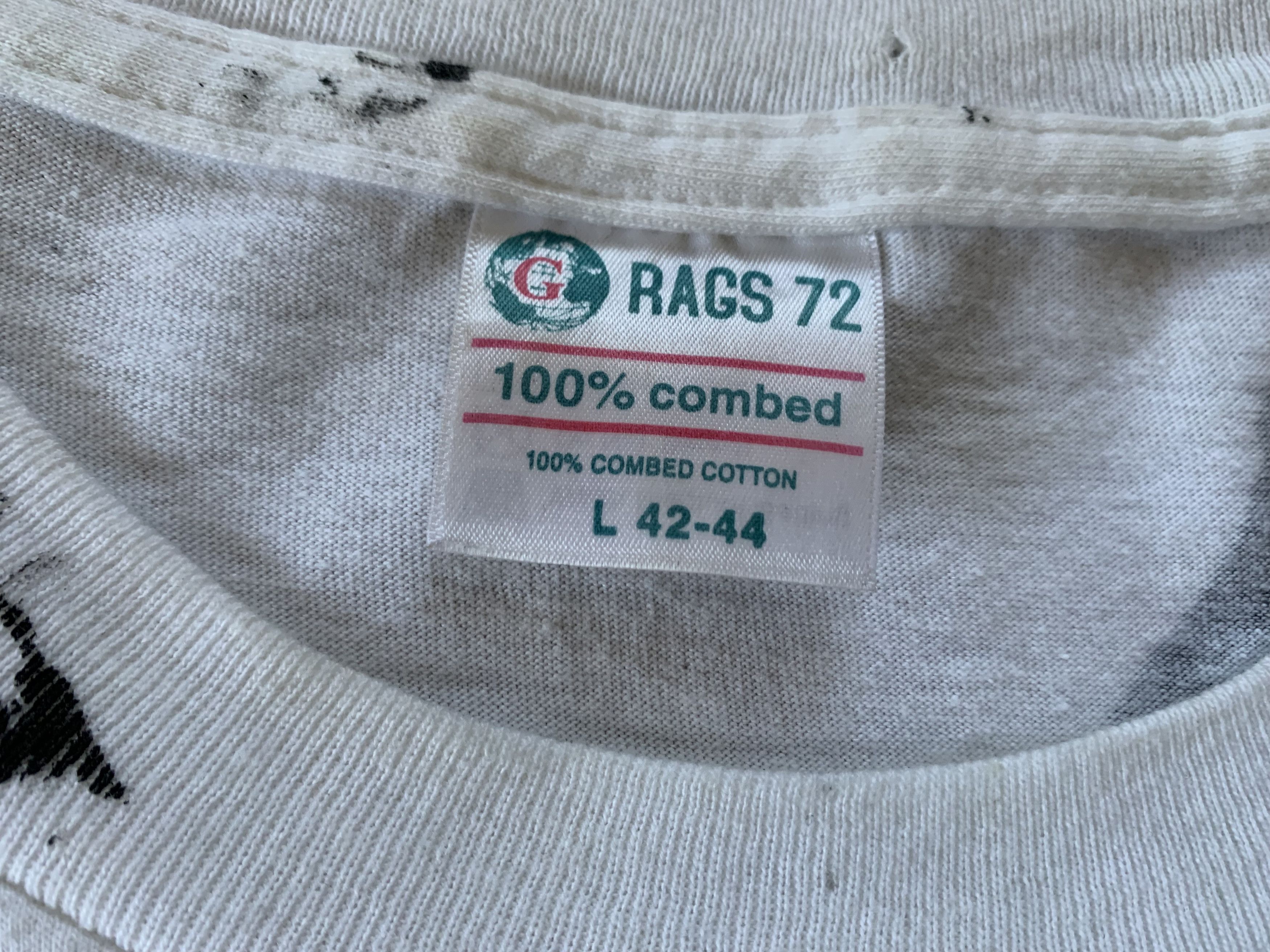 Band Tees × Vintage Vintage Jamie Foxx Rags 72 Overprinted Cotton T Shirt Size US L / EU 52-54 / 3 - 7 Thumbnail