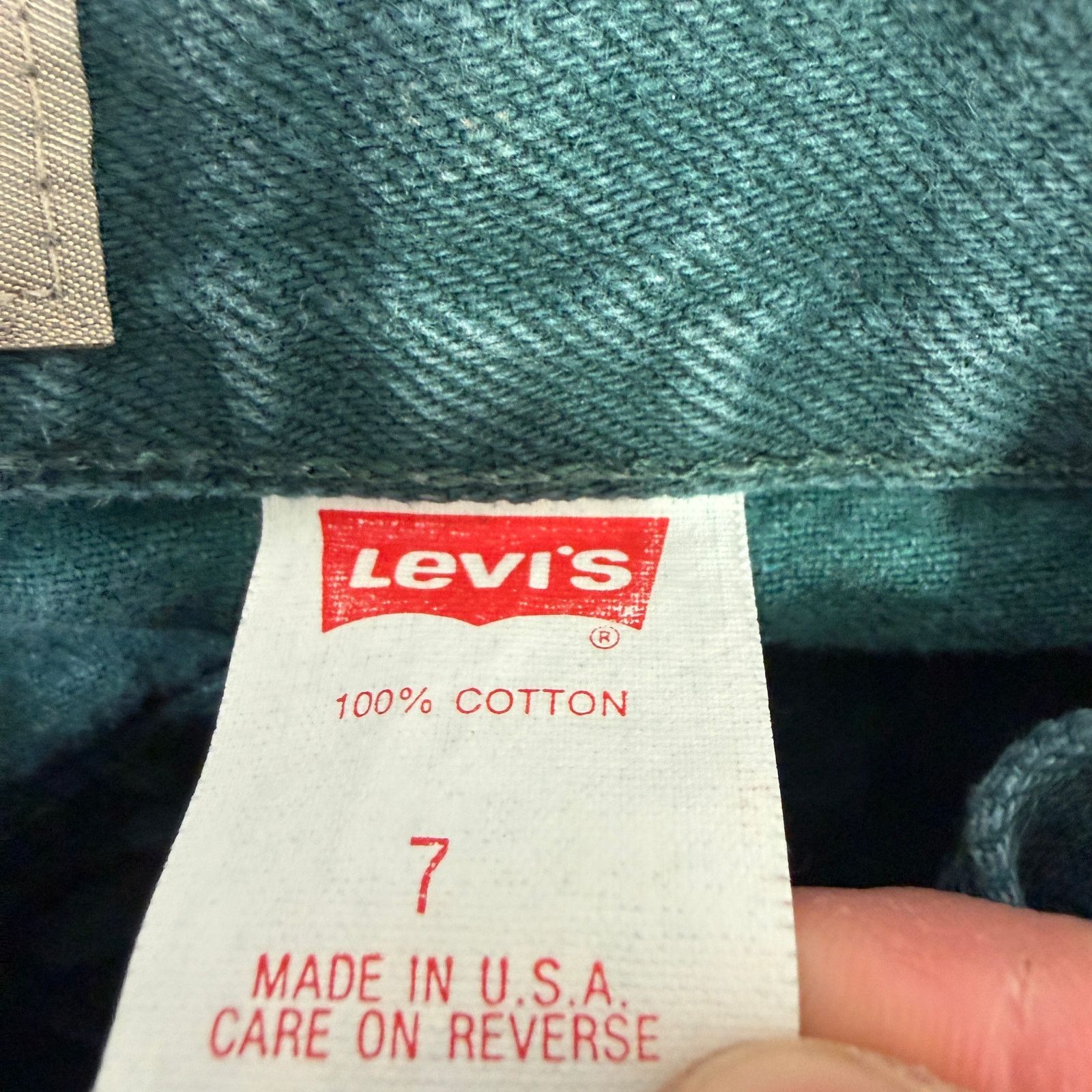 Vintage Vintage Levis 900 Jeans Women's 7 Green Mom High Rise 90s Size 26" / US 2 / IT 38 - 5 Thumbnail