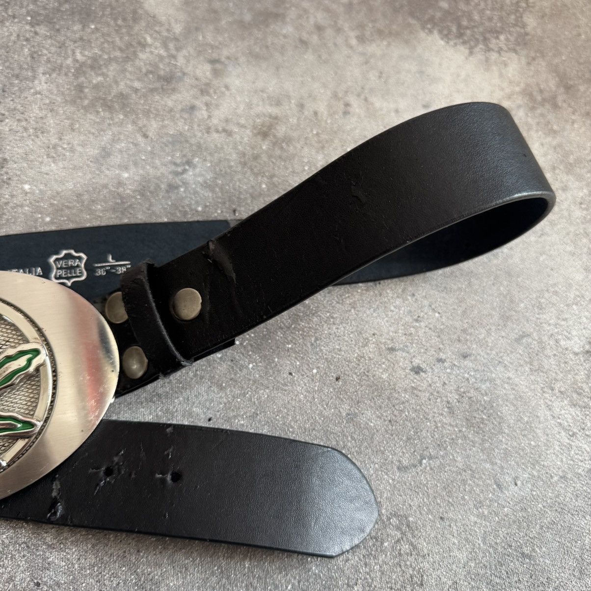 Hysteric Glamour Marijuana 4:20 Big Buckle Vintage Leather Belt Size ONE SIZE - 6 Thumbnail