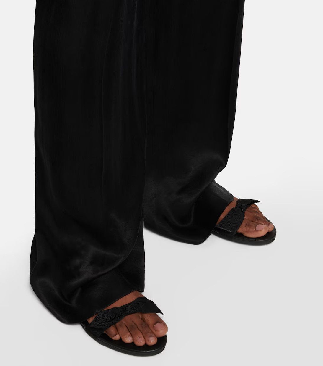 The Row THE ROW Bow leather slingback sandals size 39 Size US 8.5 / IT 38.5 - 4 Thumbnail
