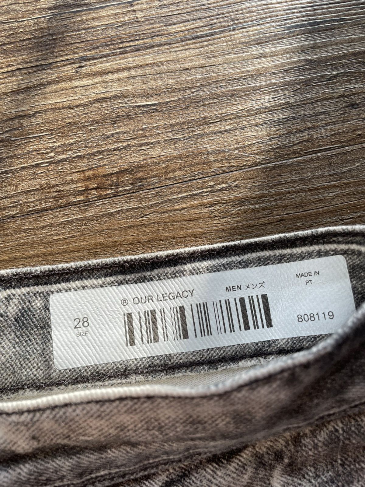 Our Legacy Our Legacy Printed Denim | Size 28 | New | White/Black Size US 28 / EU 44 - 9 Thumbnail
