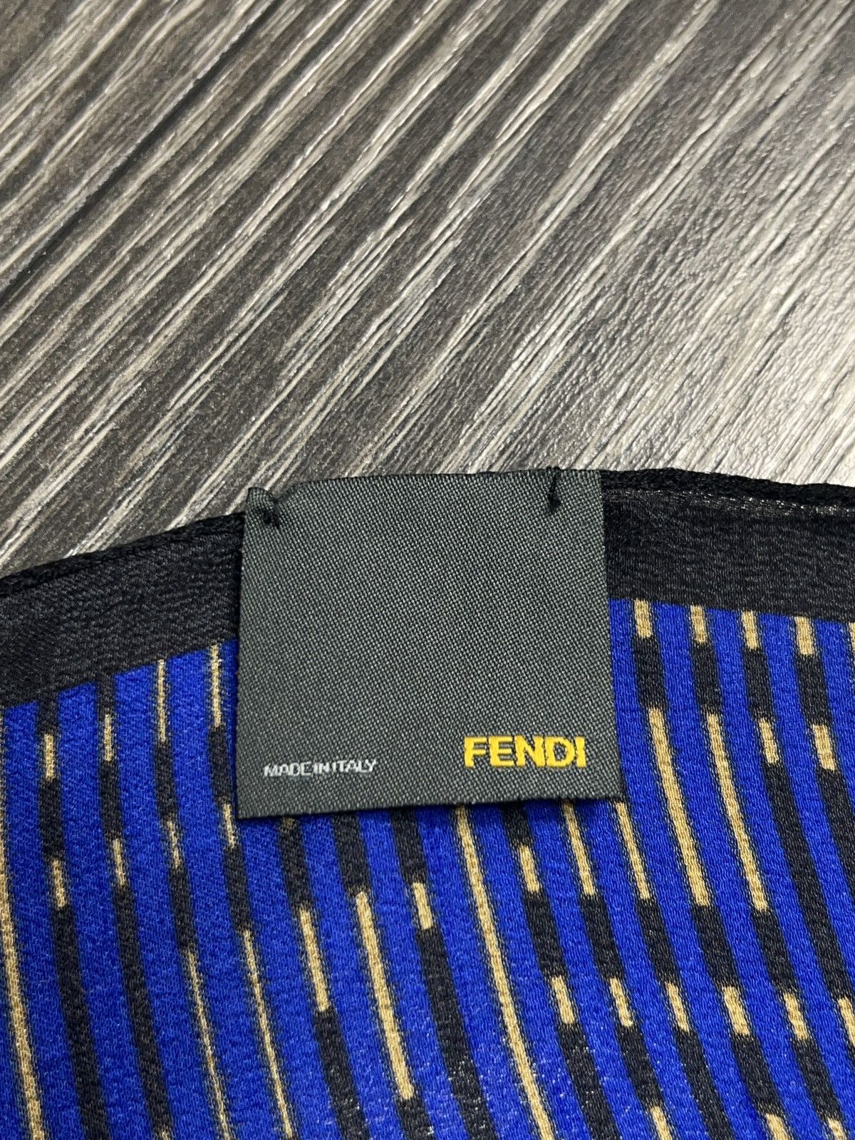 Fendi Fendi Silk Monogram Blue Large Scarve Scarf Size ONE SIZE - 6 Thumbnail