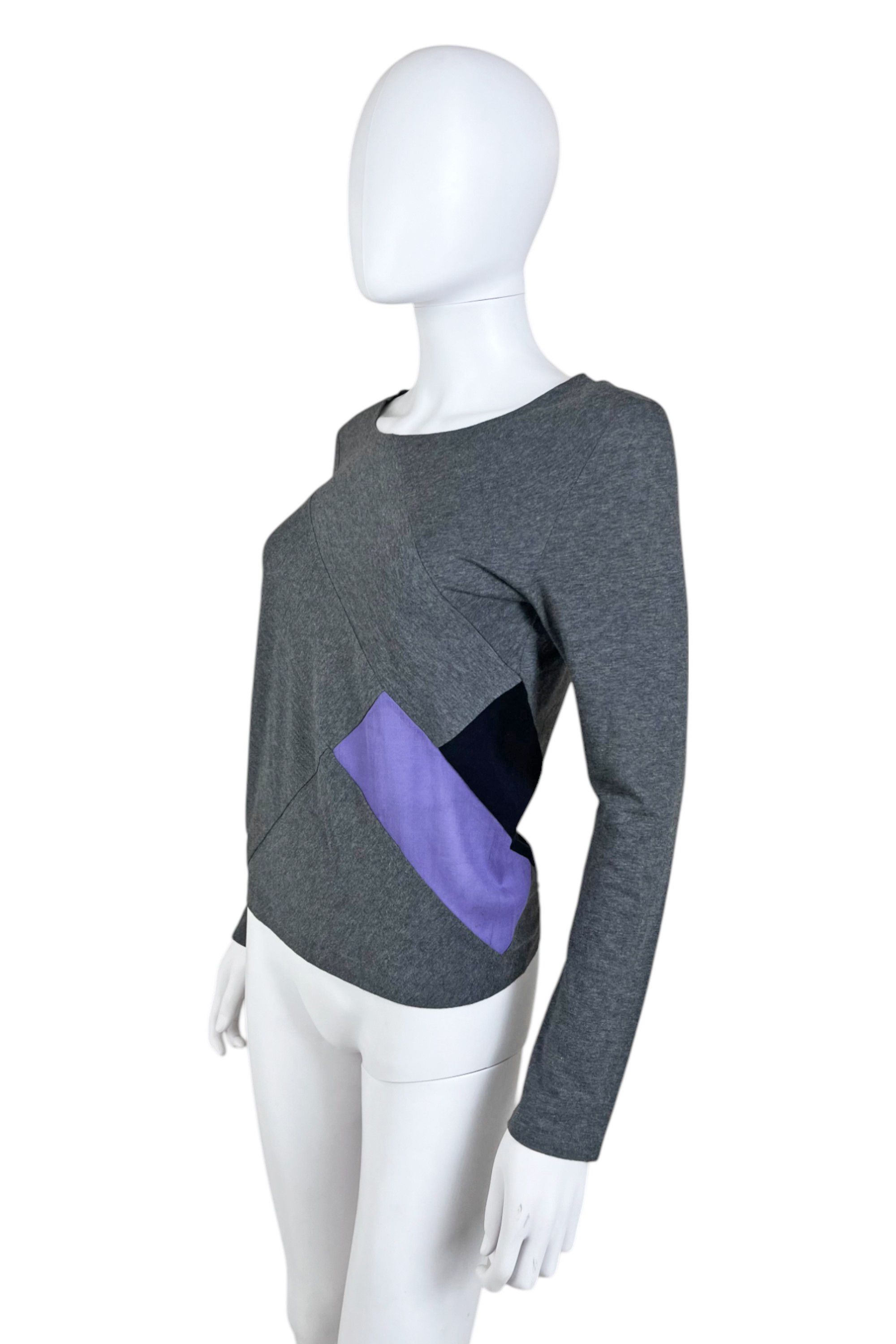 Yohji Yamamoto Cotton Cross Grey Longsleeve Size XS / US 0-2 / IT 36-38 - 2 Thumbnail