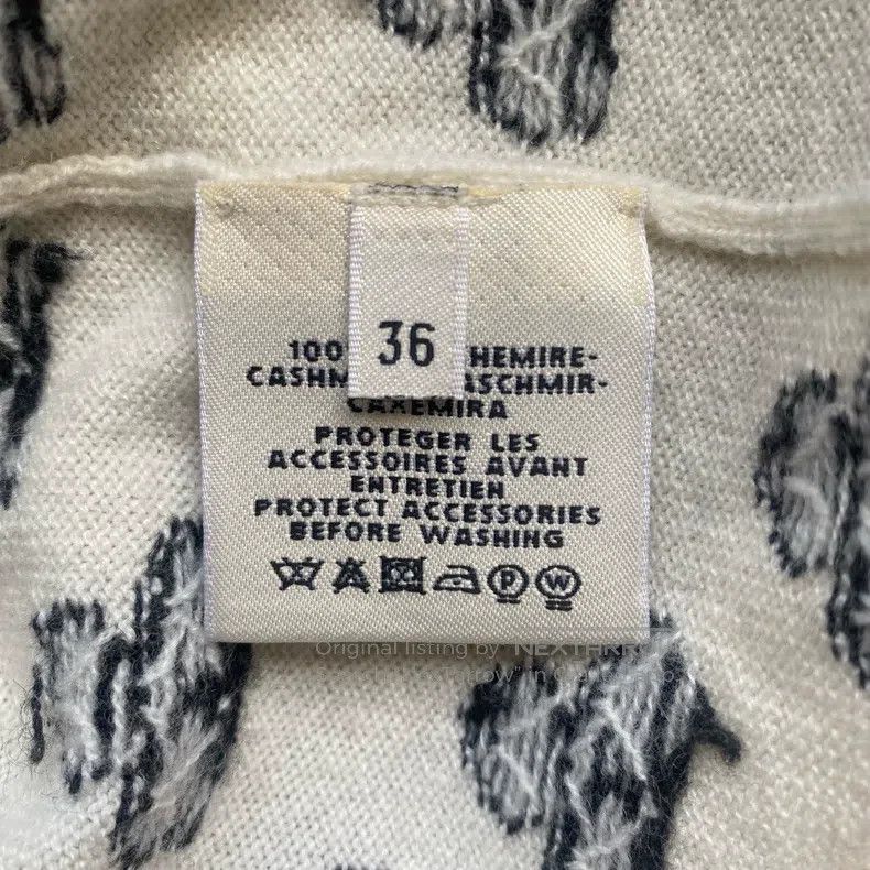 Hermes Hermes White cashmere knit cardigan Size XS / US 0-2 / IT 36-38 - 8 Thumbnail