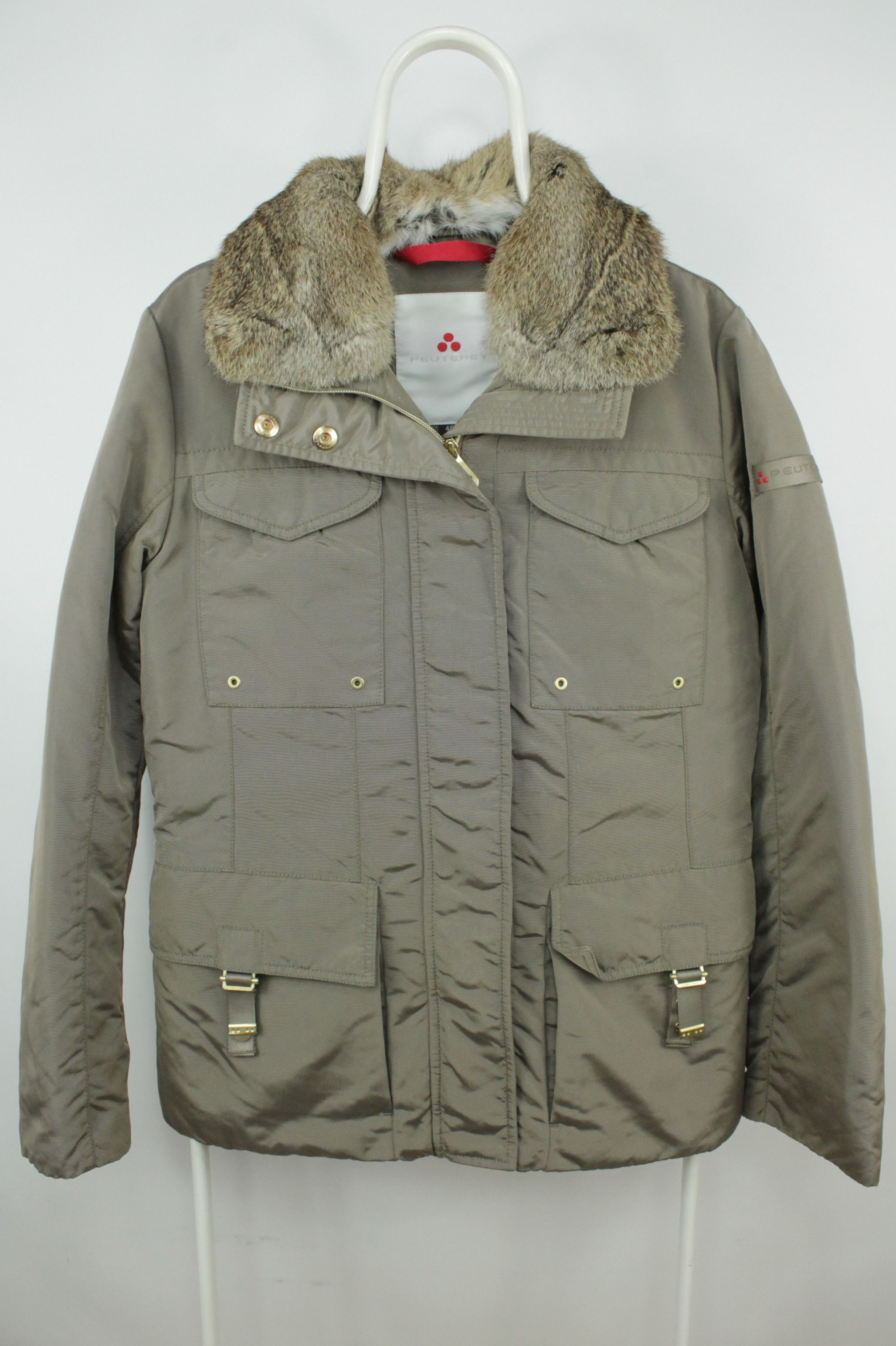 Peuterey Women's Peuterey Nylon Down Jacket With Rabbit Fur Size XL / US 12-14 / IT 48-50 - 1 Thumbnail