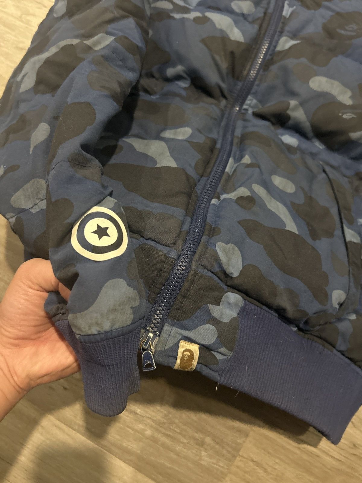 Bape Color Camo Shark Hoodie Down Jacket Size US L / EU 52-54 / 3 - 7 Thumbnail