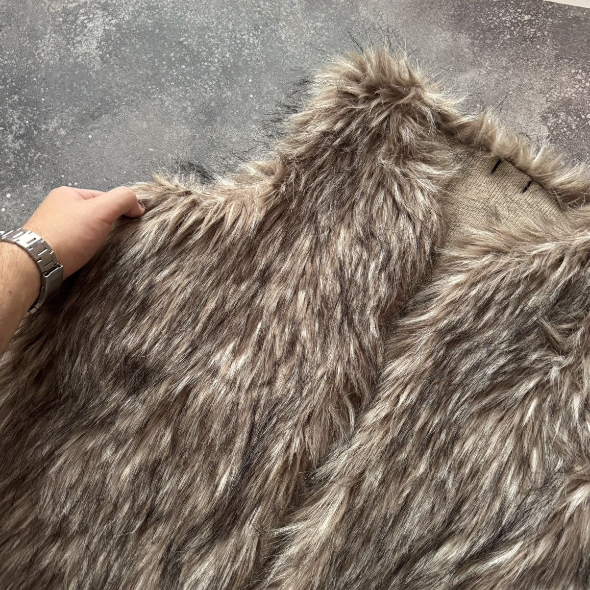 Hysteric Glamour × Vintage Avant Garde Y2K Vintage Faux Fur Vest Size L / US 10 / IT 46 - 5 Thumbnail