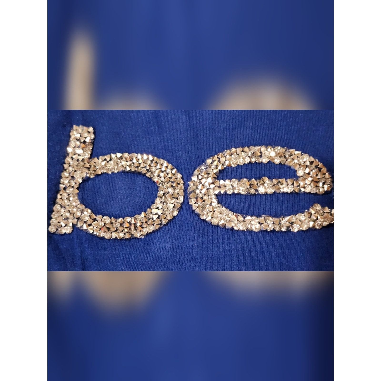 Bebe bebe Royal Blue Chucky Crystal Logo Short Sleeve Tee Sm New Size S / US 4 / IT 40 - 5 Thumbnail