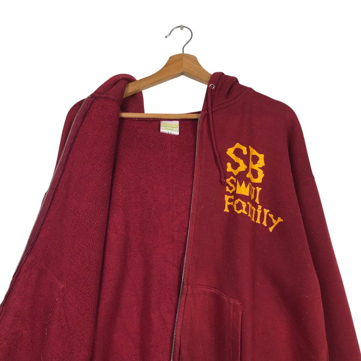 Japanese Brand Vintage Peace Skull Crown Hoodie Maroon Street Punk Graphic Size US L / EU 52-54 / 3 - 14 Thumbnail