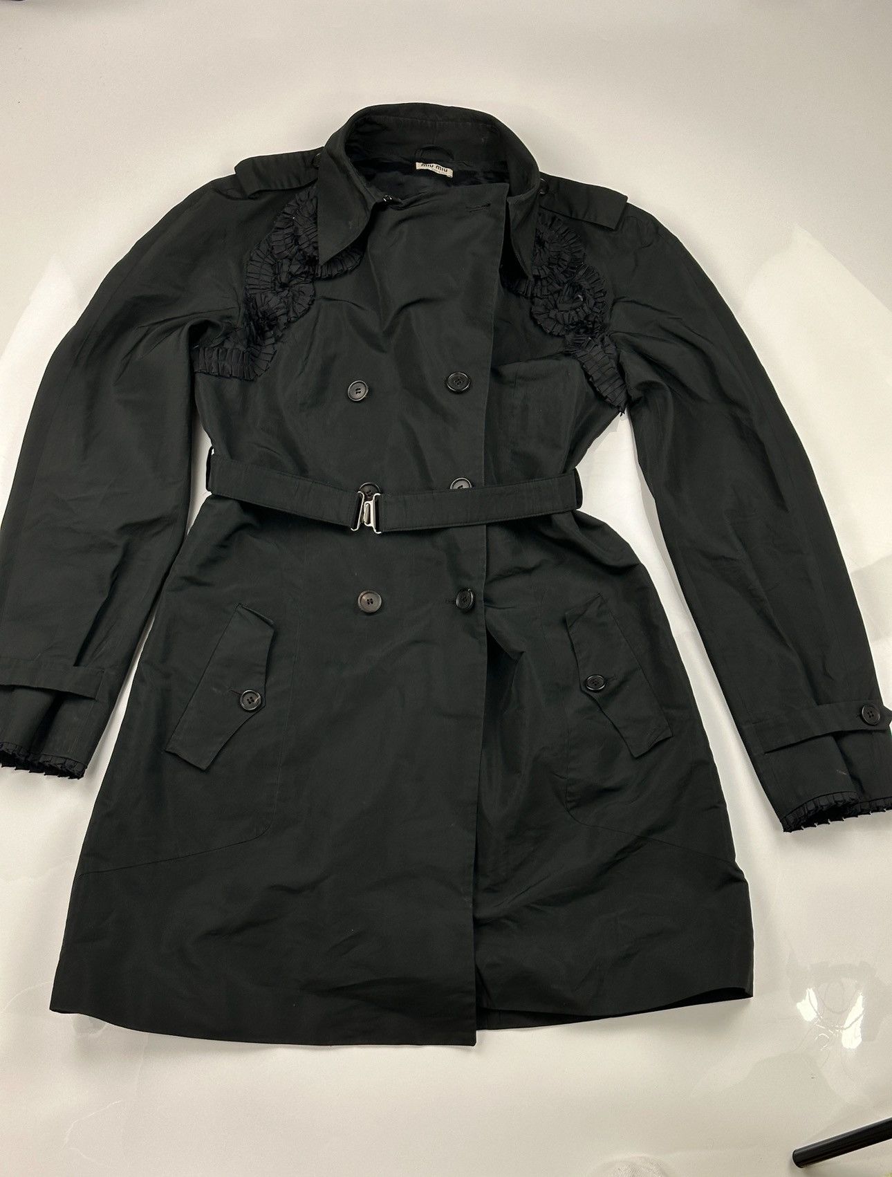 Miu Miu Miu Miu Black Trench Size M / US 6-8 / IT 42-44 - 3 Thumbnail