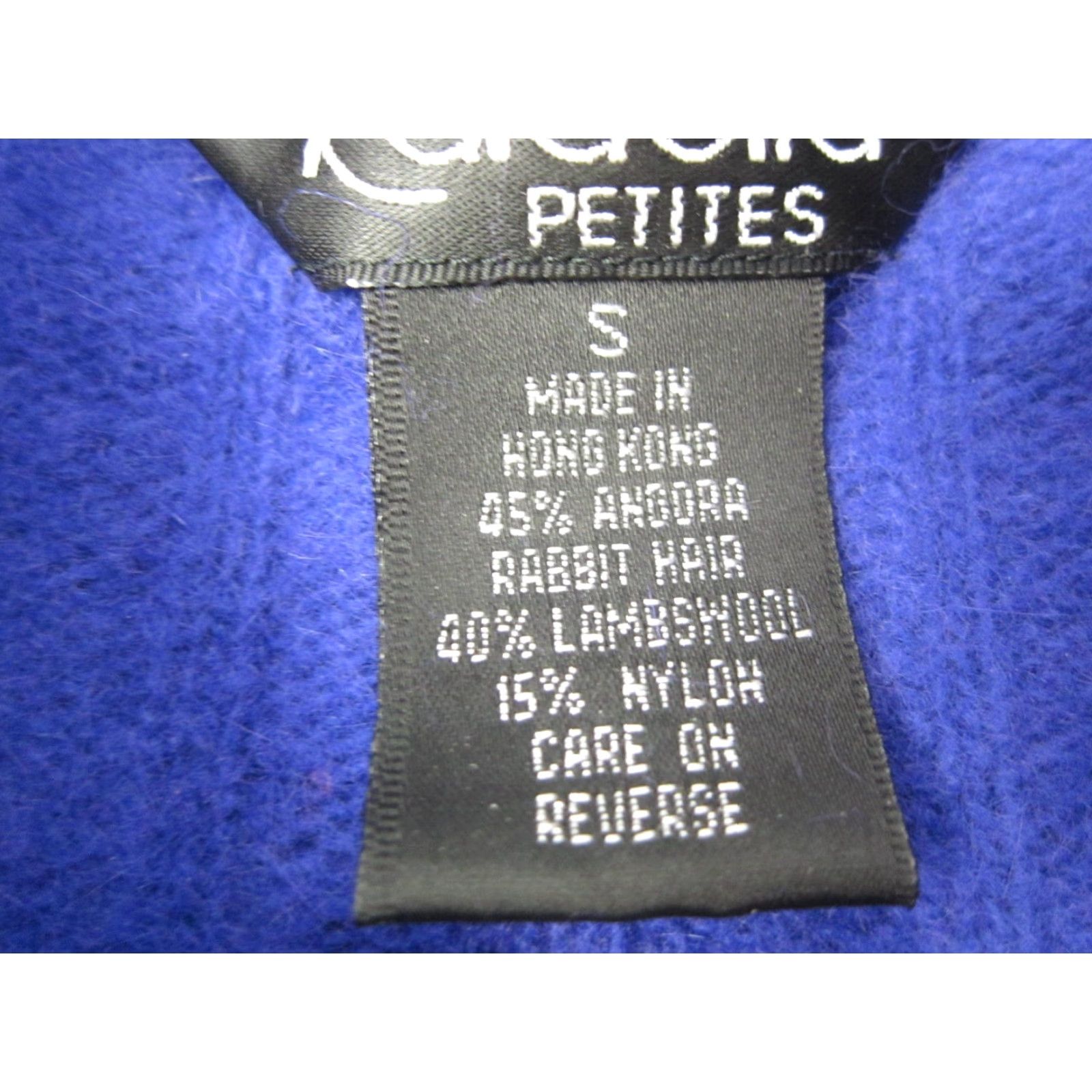Vintage VINTAGE Rafaella Sweater Womens Small Blue Purple Angora Lambswool Mock Neck Size S / US 4 / IT 40 - 4 Thumbnail