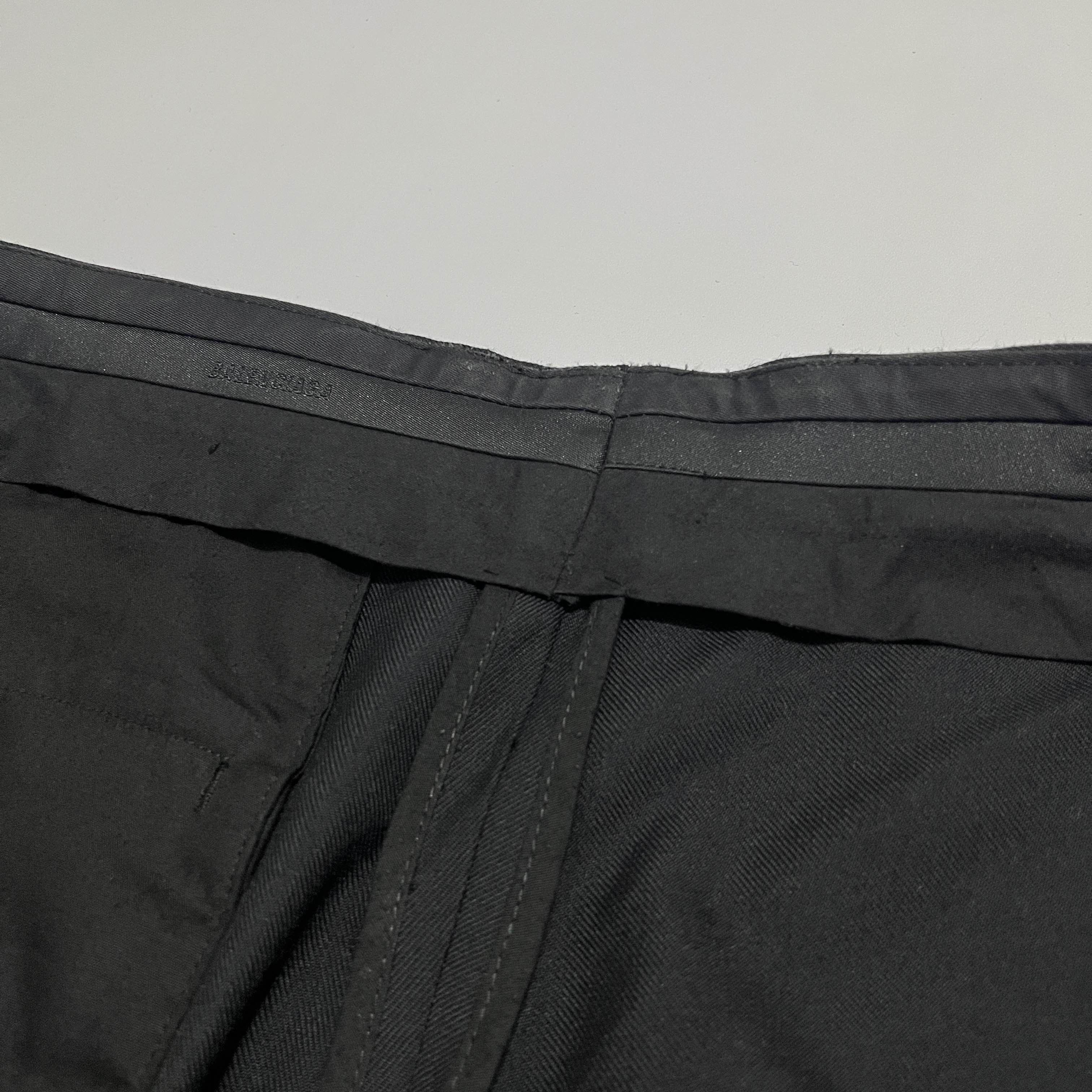 Balenciaga Black Wide Wool Trousers Size US 34 / EU 50 - 10 Thumbnail