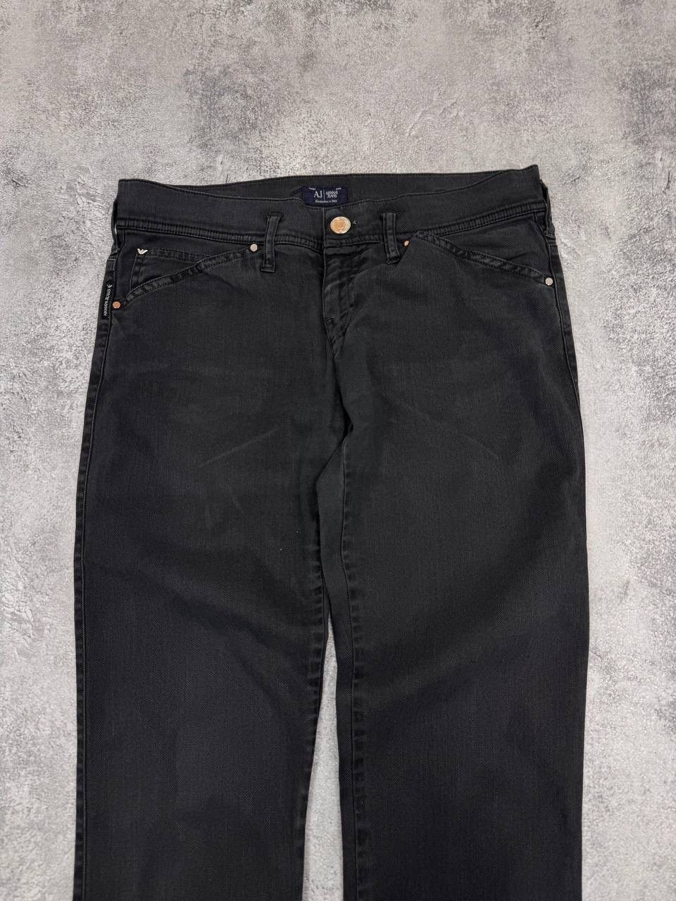 Armani Armani Jeans Women Black Straight Leg Jeans Size 28 Size 28" / US 6 / IT 42 - 6 Thumbnail