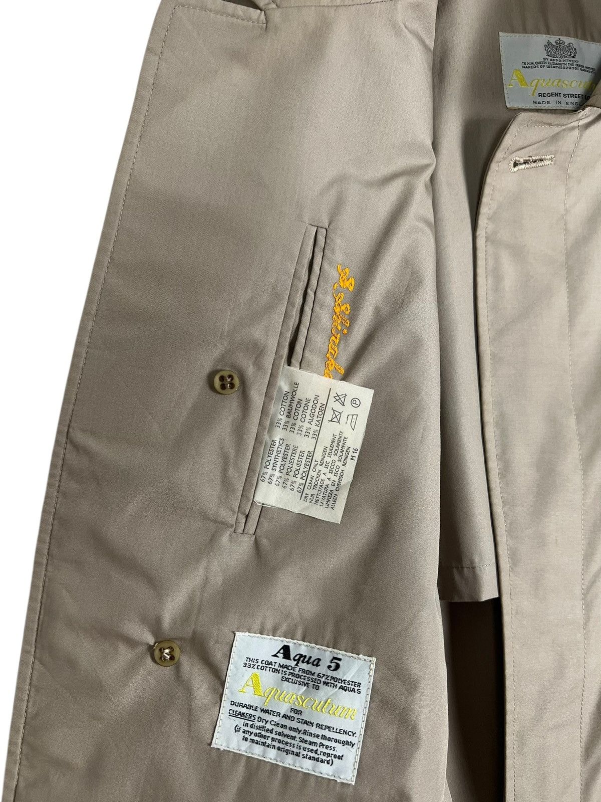 Aquascutum Vintage Aqua 5 M-16 Trench Coat Size US L / EU 52-54 / 3 - 7 Thumbnail