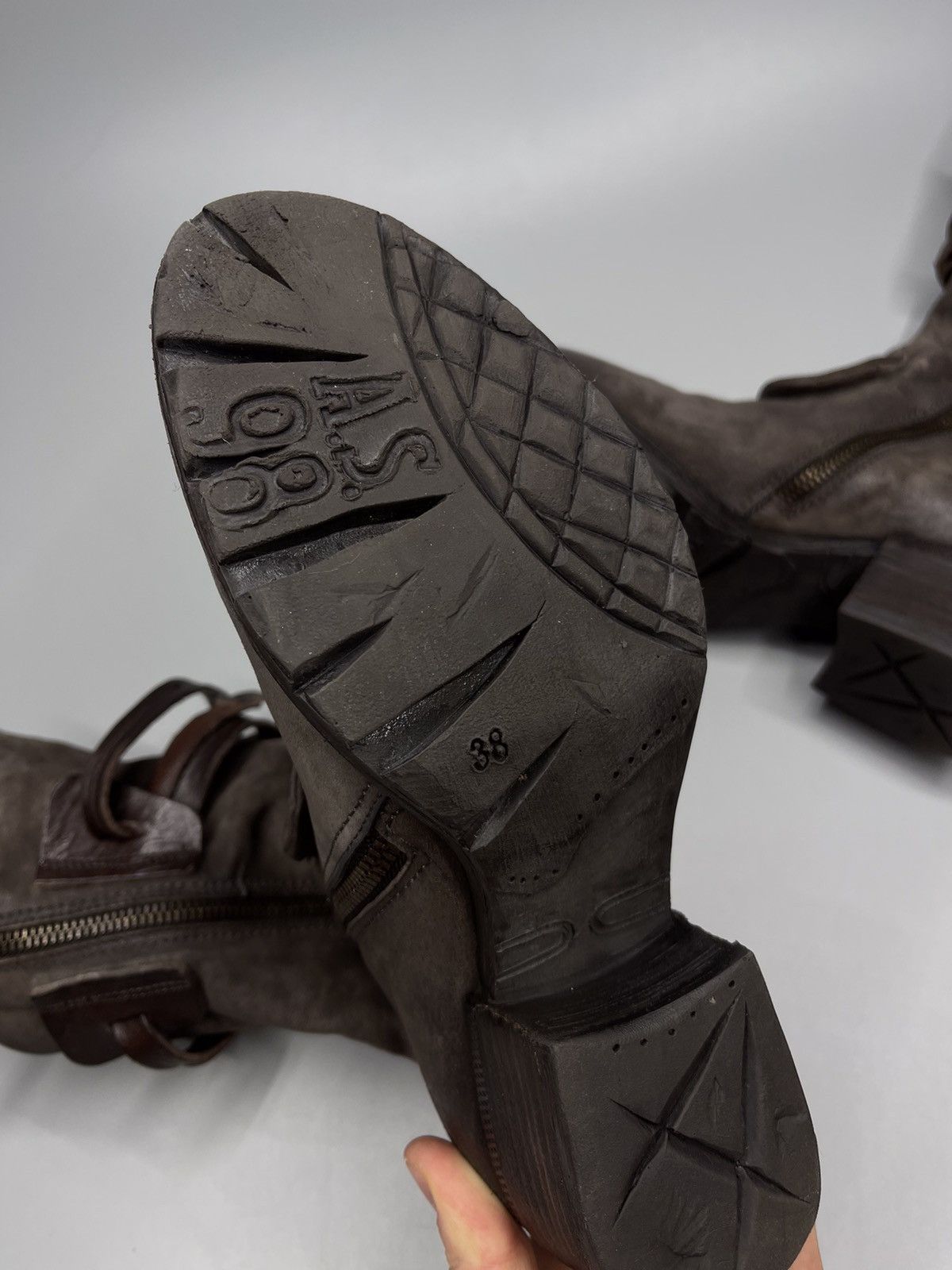 Japanese Brand × Vintage A.S 98 Boots Leather Style Rick Owens Size US 5.5 / EU 38 - 14 Thumbnail