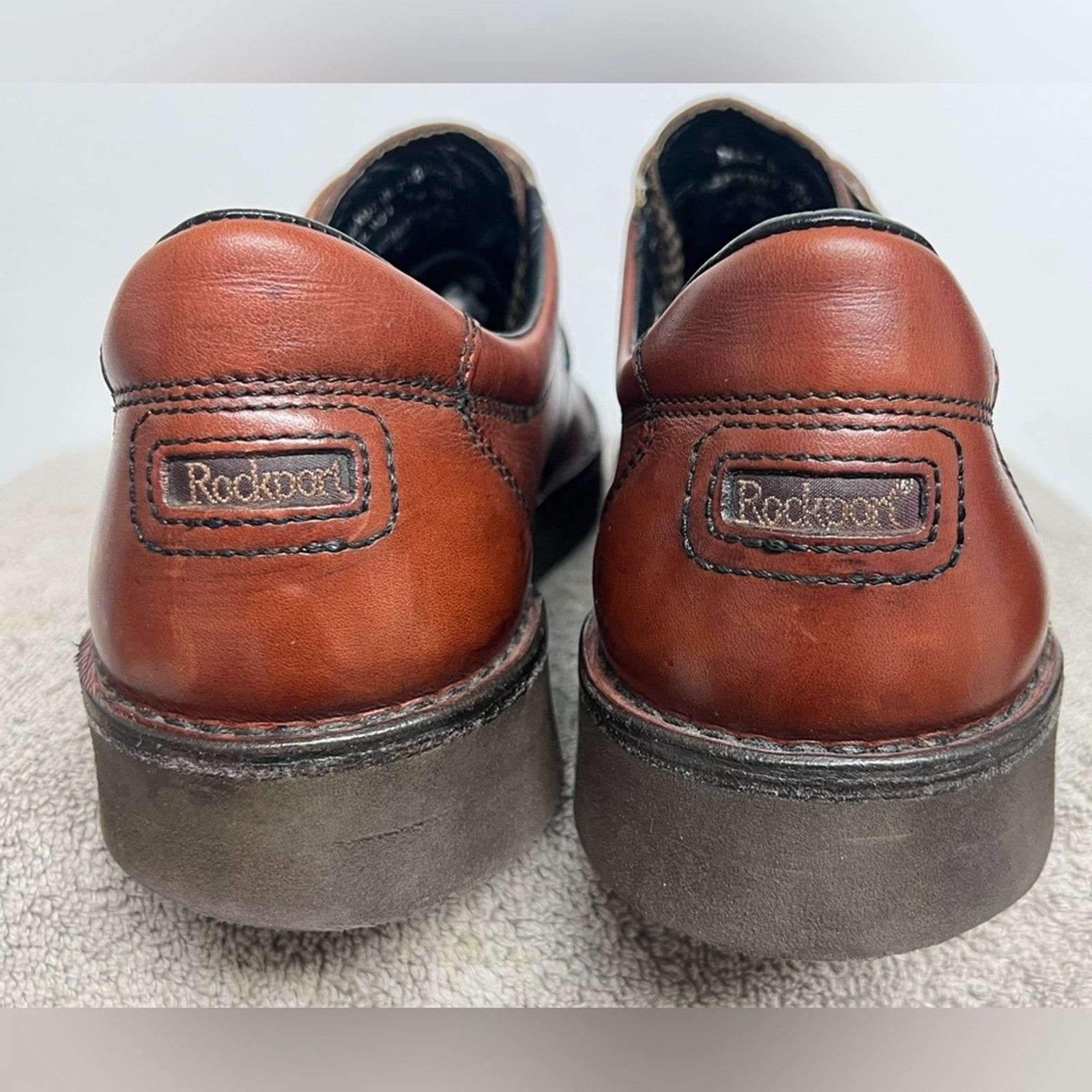 Rockport RocSports by Rockport Mens Oxford Shoes Cognac Vibram 13 M Size US 13 / EU 46 - 7 Thumbnail