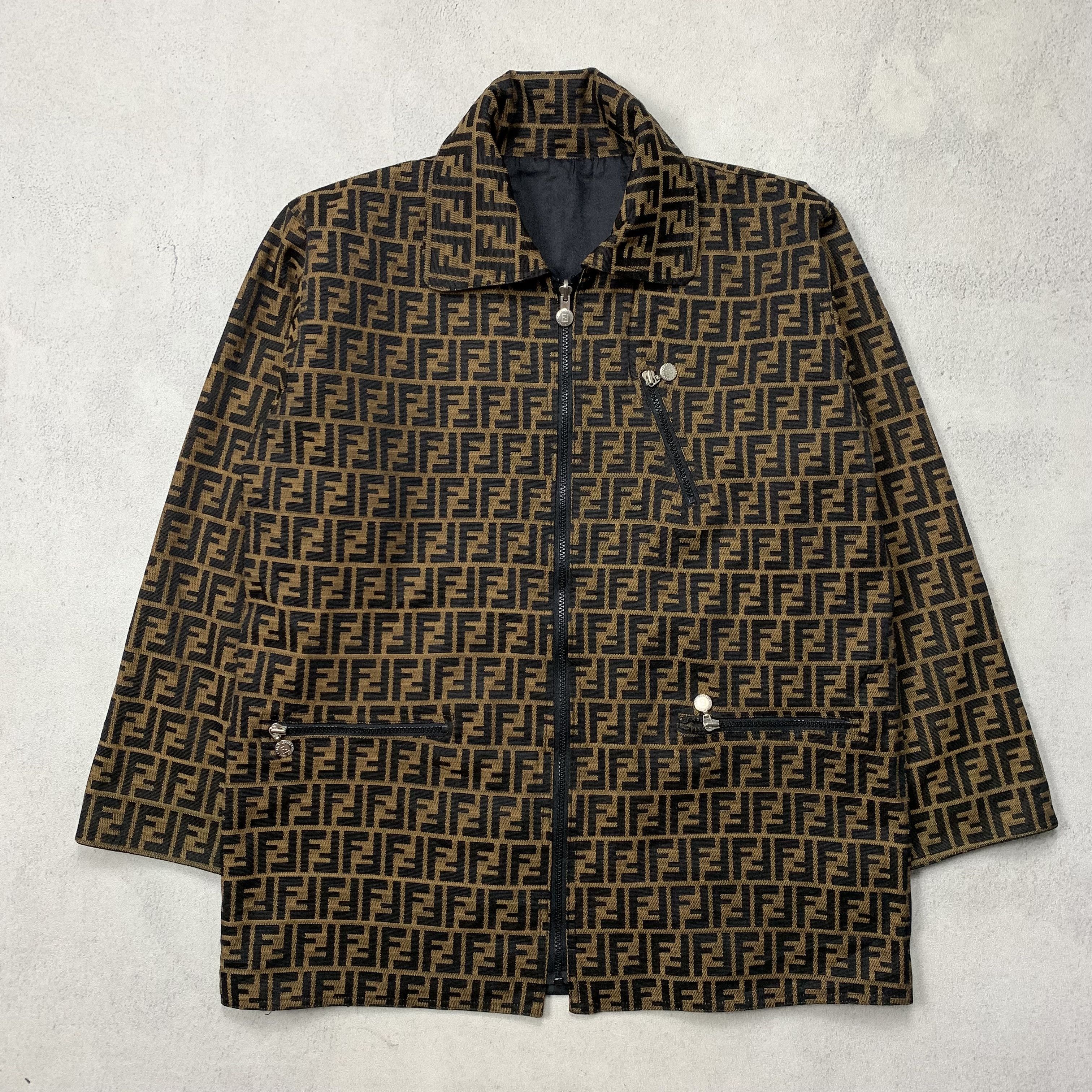 Vintage Fendi Zucca Monogram Reversible Jacket