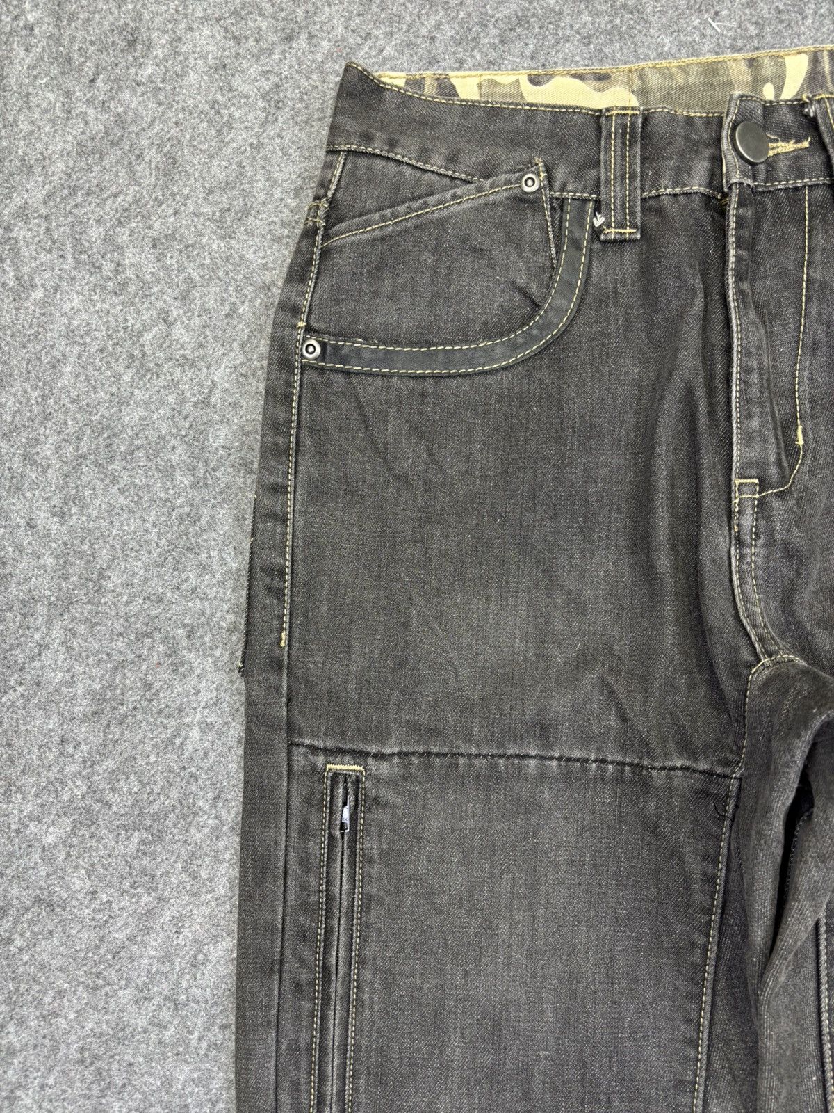 Japanese Brand 💥Biker Denim💥Greddy Multipockets Biker Denim F717 Size US 27 - 10 Thumbnail