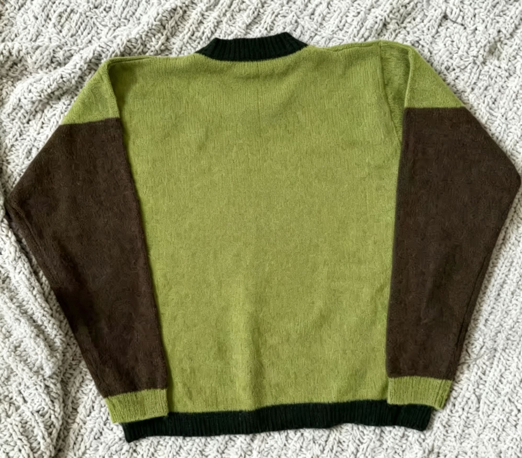 Japanese Brand Streetwear Vintage Retro Green Cute Sheep Sweater Knitwear Size US M / EU 48-50 / 2 - 2 Thumbnail