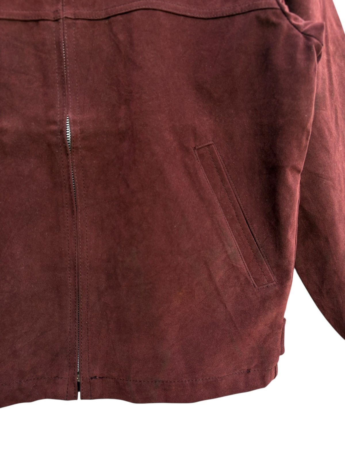 Japanese Brand Setalon Japan Suede Leather Jacket Tartan Lining Size US M / EU 48-50 / 2 - 10 Thumbnail