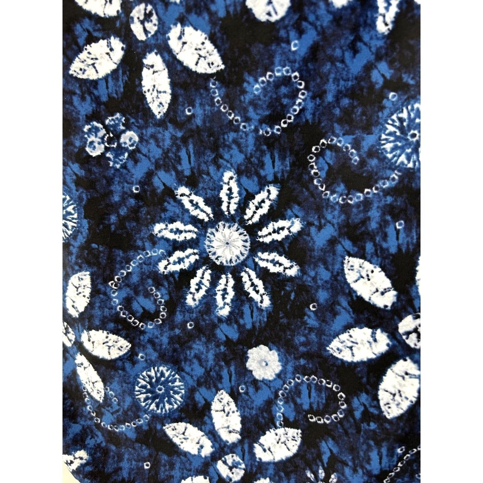 Vintage Bleu Rod Beattie Swim Top Womens 10 Blue Floral Twist Halter Padded Built-In Bra Tank Swimsuit Size L / US 10 / IT 46 - 5 Thumbnail