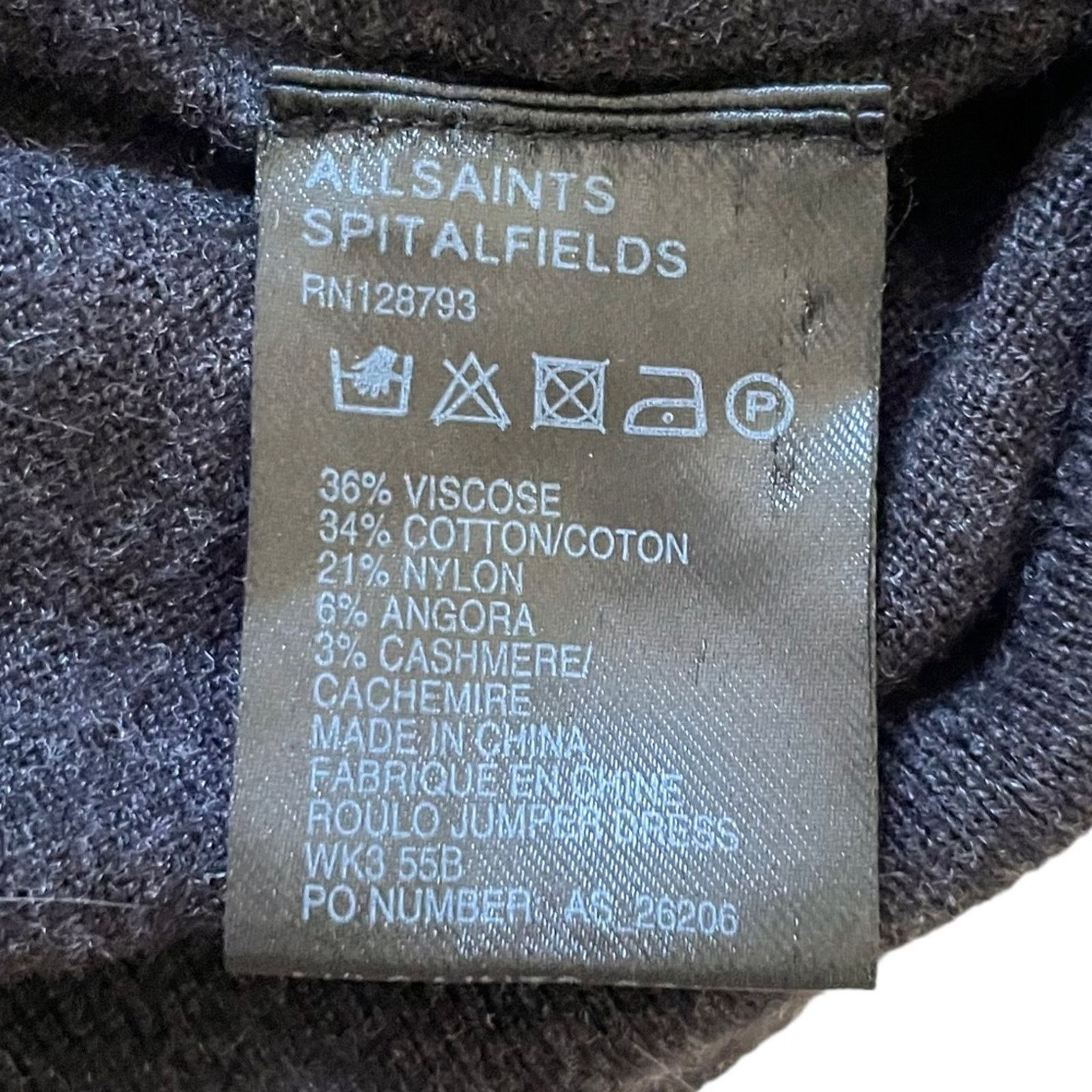 Allsaints AllSaints Roulo Jumper Gray Asymmetrical Sweater Dress Sz 2 Size XS / US 0-2 / IT 36-38 - 6 Thumbnail
