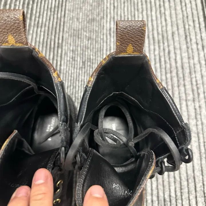 Louis Vuitton Louis Vuitton High-Top Black Brown Ankle Boots -2508 Size US 4 / IT 34 - 6 Thumbnail