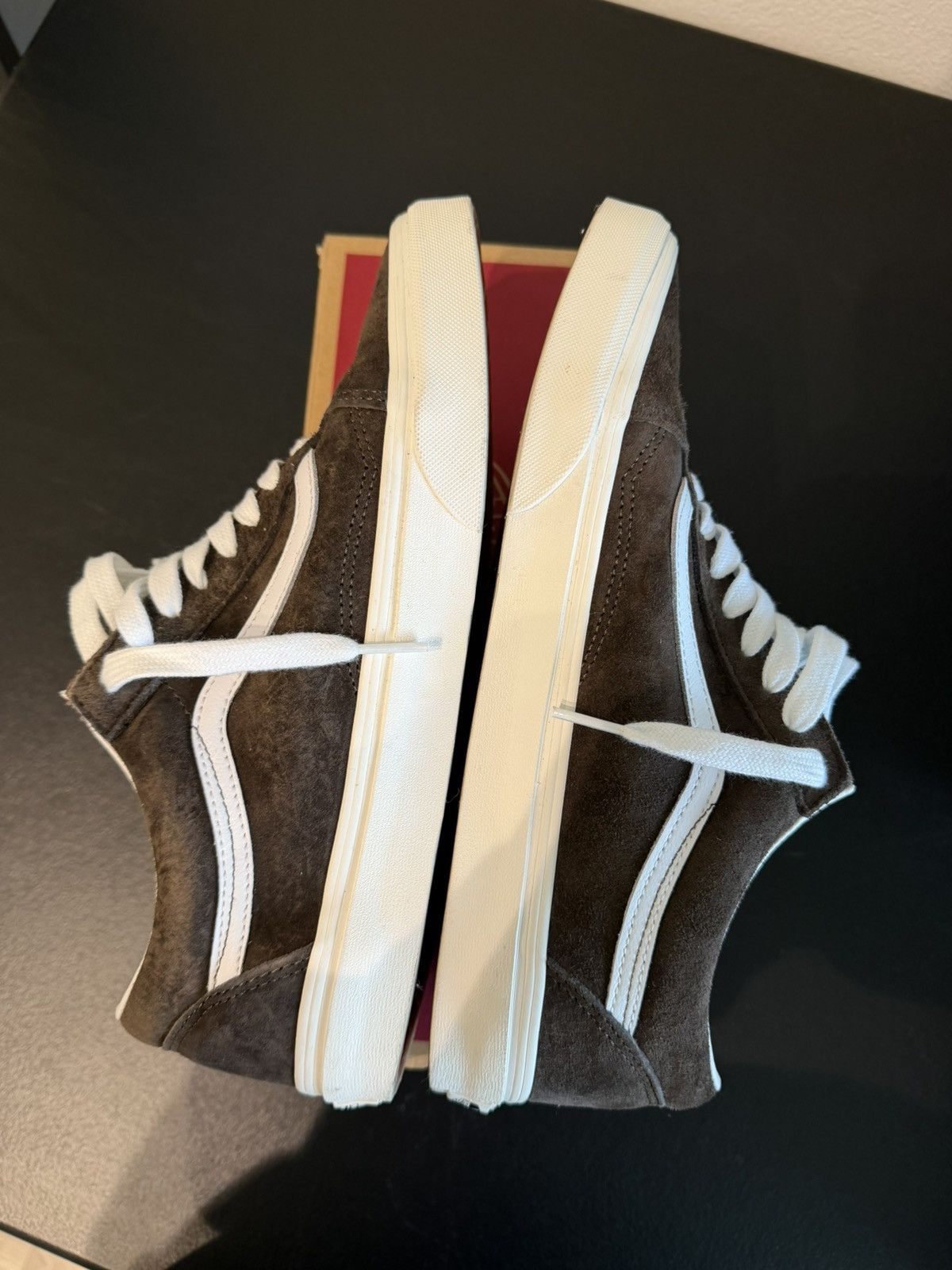 Vans Vans Old Skool Eco Dry Brown Suede and White Shoes Size 10 Size US 10 / EU 43 - 5 Thumbnail