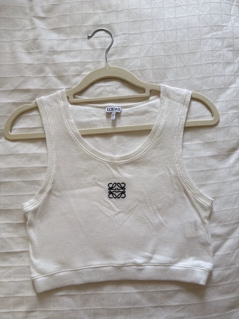 Loewe LOEWE White logo strapless vest Size M / US 6-8 / IT 42-44 - 1 Thumbnail