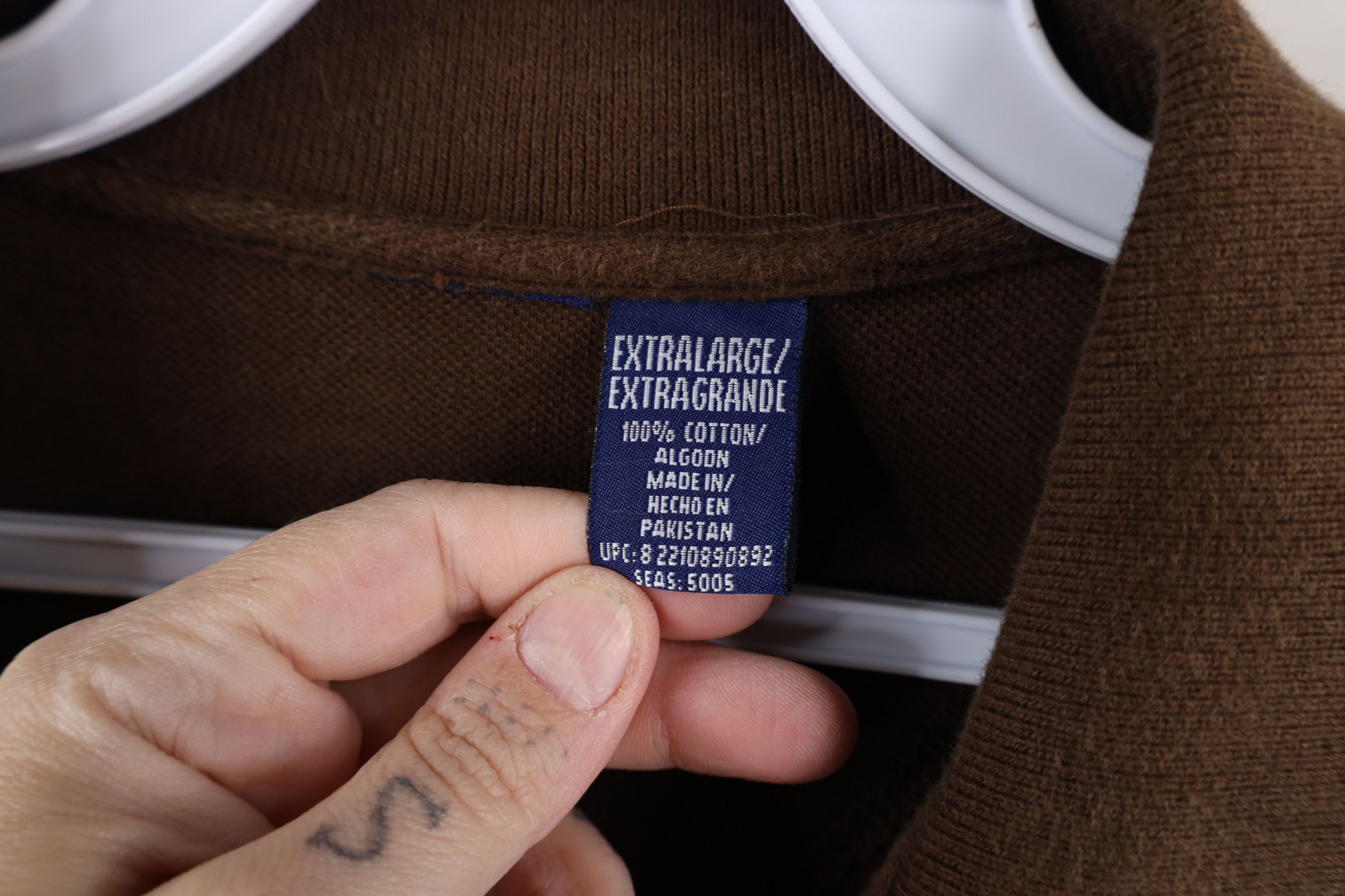 Vintage Vintage 90s Streetwear Long Sleeve Rugby Polo Shirt Brown Size US XL / EU 56 / 4 - 9 Thumbnail