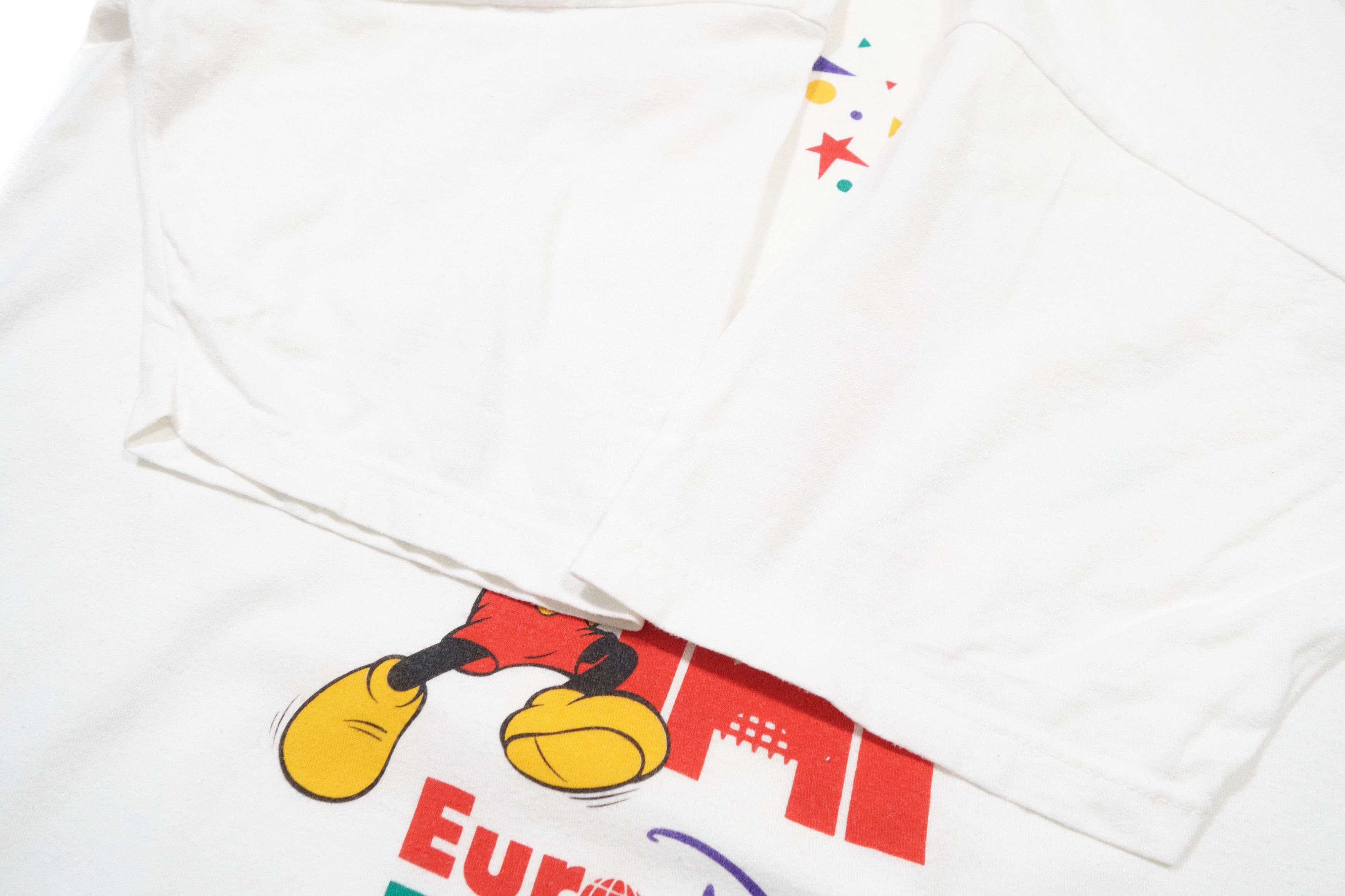 Disney 90s Euro Disney Mickey Mouse Cinderella Castle T-Shirt Size US XL / EU 56 / 4 - 7 Thumbnail