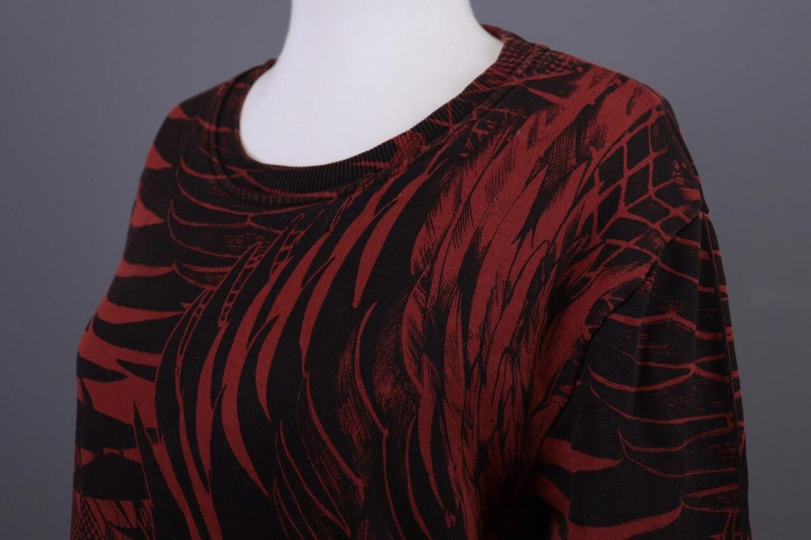 Just Cavalli Just Cavalli Red Floral Sweatshirt Jumper Sweater Size L Size L / US 10 / IT 46 - 10 Thumbnail