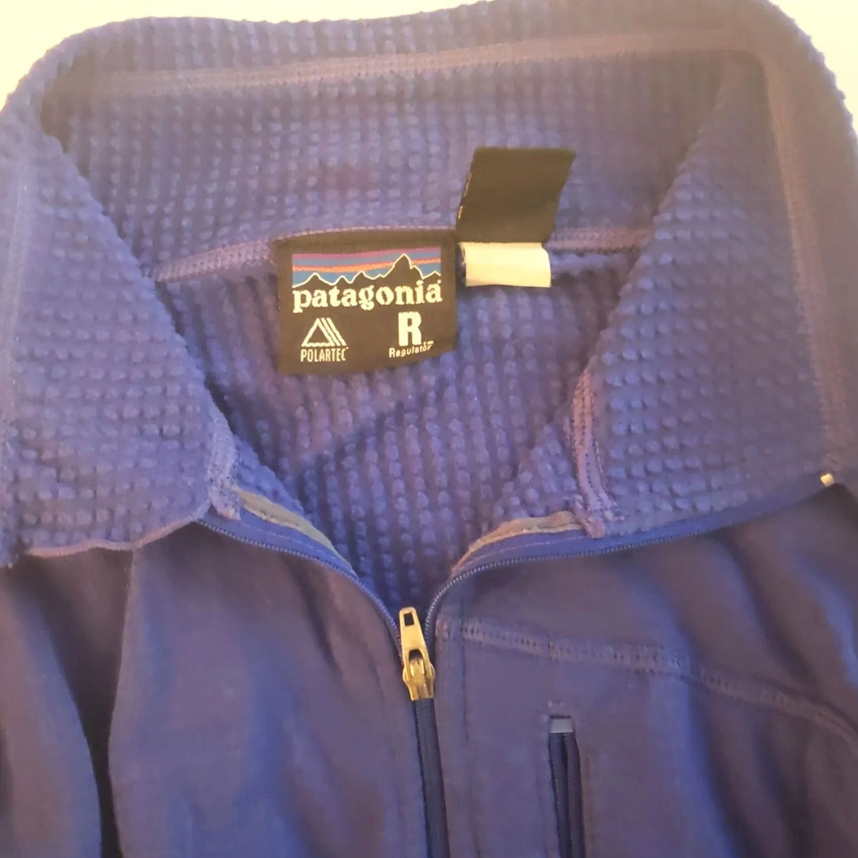Patagonia Patagonia Men's S Blue Black Jacket Full Zip Logo Softshell Pockets Slim Fit Windbreaker Casual Travel Outdoor Shirt? Size US S / EU 44-46 / 1 - 4 Thumbnail